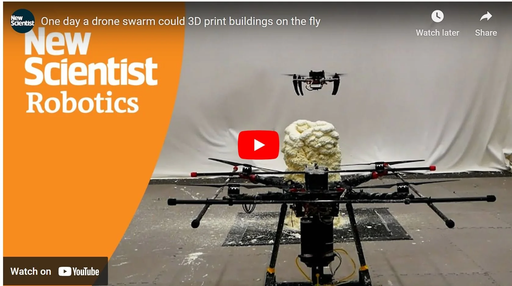 New Scientist Article on Aerial Additive Manufacturing