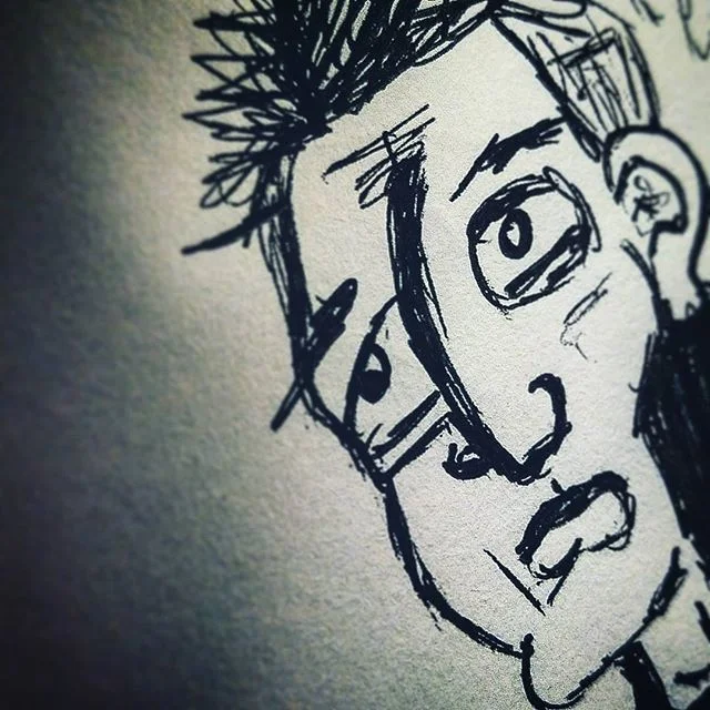 #sketchbook #sketching #doodling #doodle #charactersketch #pendrawing #characterdesign #characterdrawing #drawing #expressionism #instaartist #sketchbookart #sketch #anxiety #emotions #feelings #art #instart