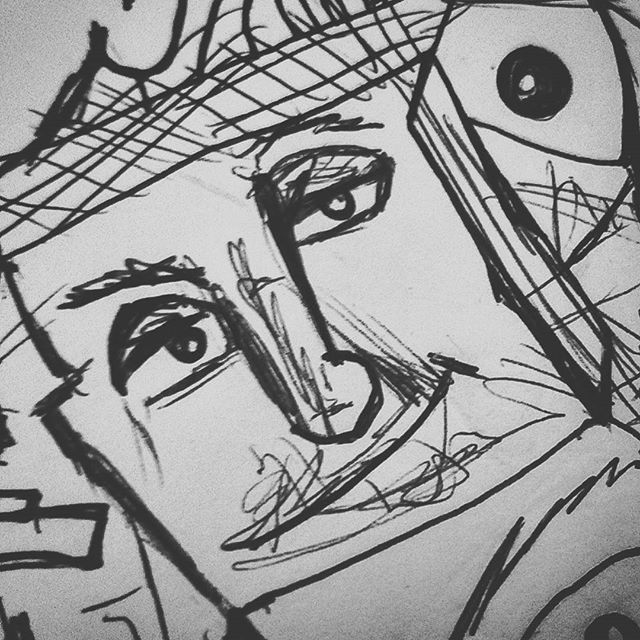 #sketchbook #sketching #doodling #doodle #charactersketch #pendrawing #characterdesign #characterdrawing #drawing #expressionism #art #pensketch #instaart #instart #abstractexpressionism #modernart  #sketchbookart #sketch