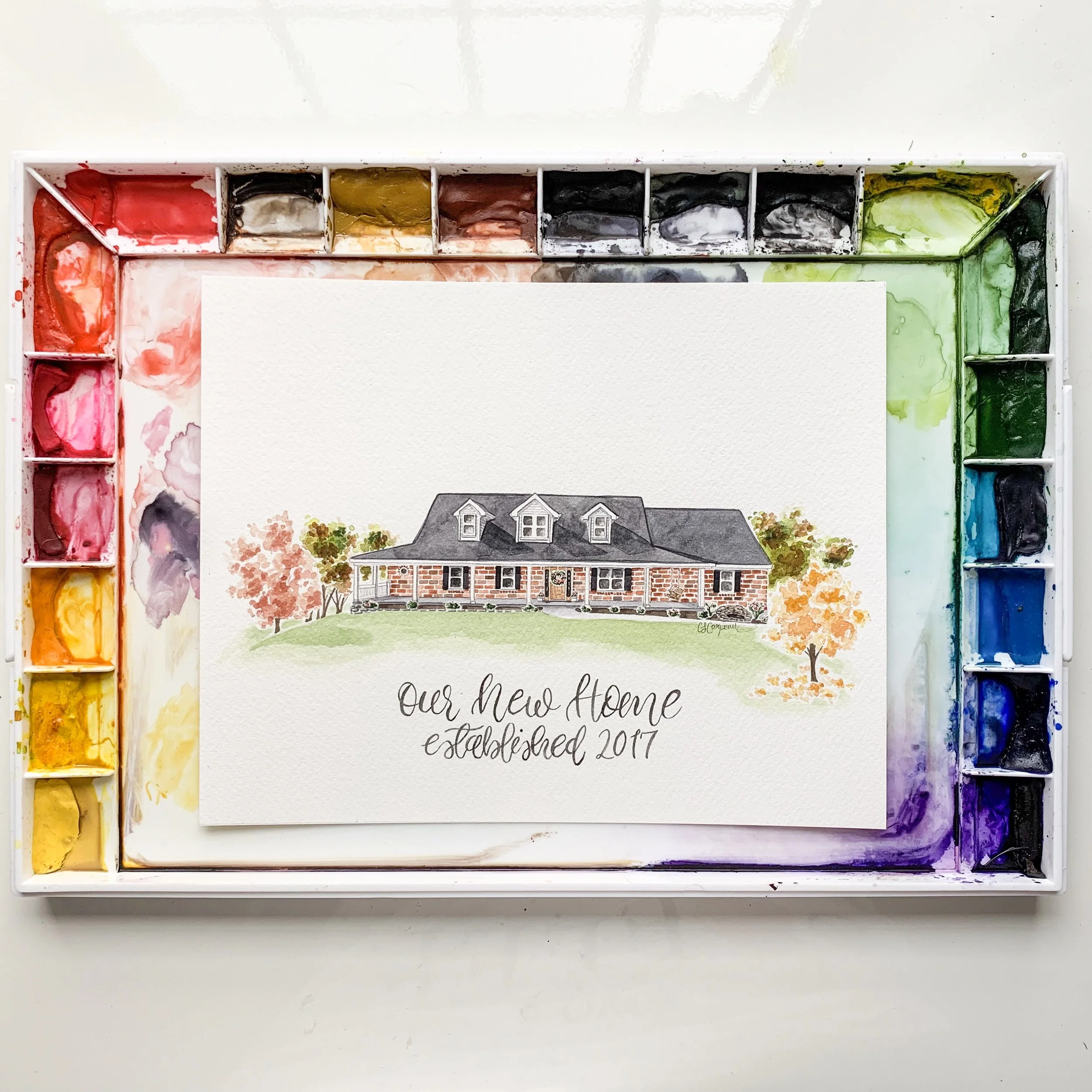Custom Watercolor Gift