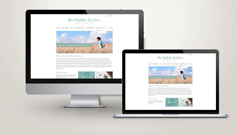 The Diabetic Dietitian Web Design