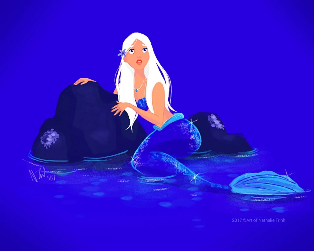 Ultramarine Blue Mermaid
