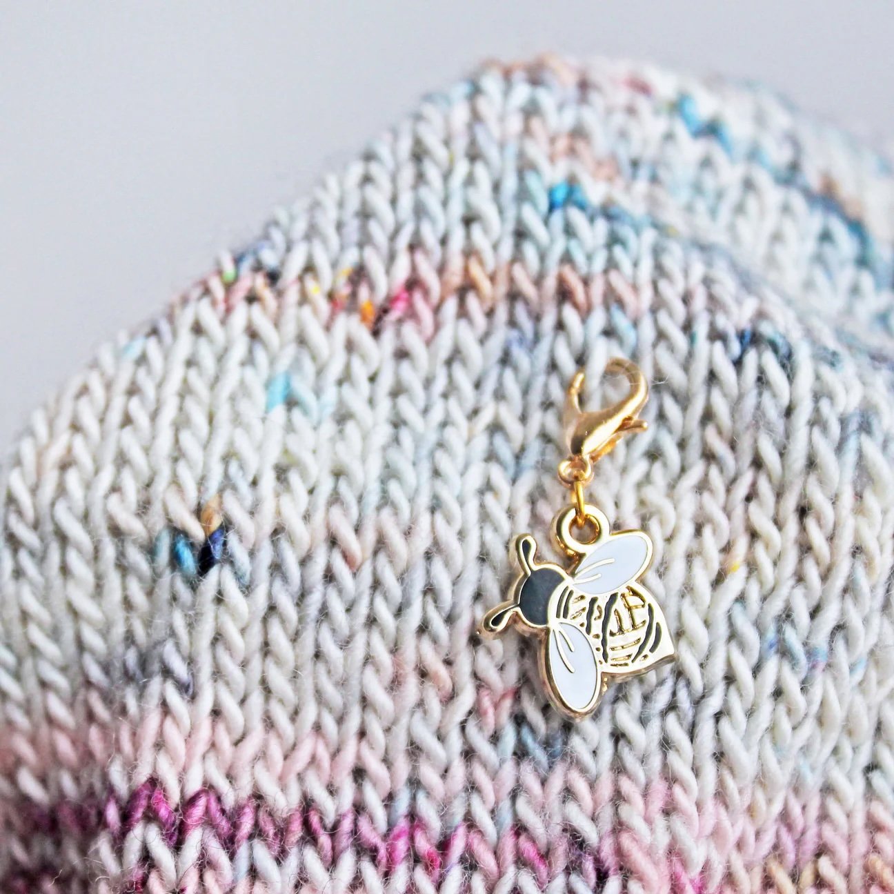 Wooly Bee Keeper Stitch Marker