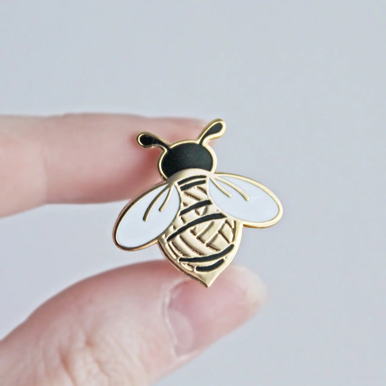 Wooly Bee Enamel Pin