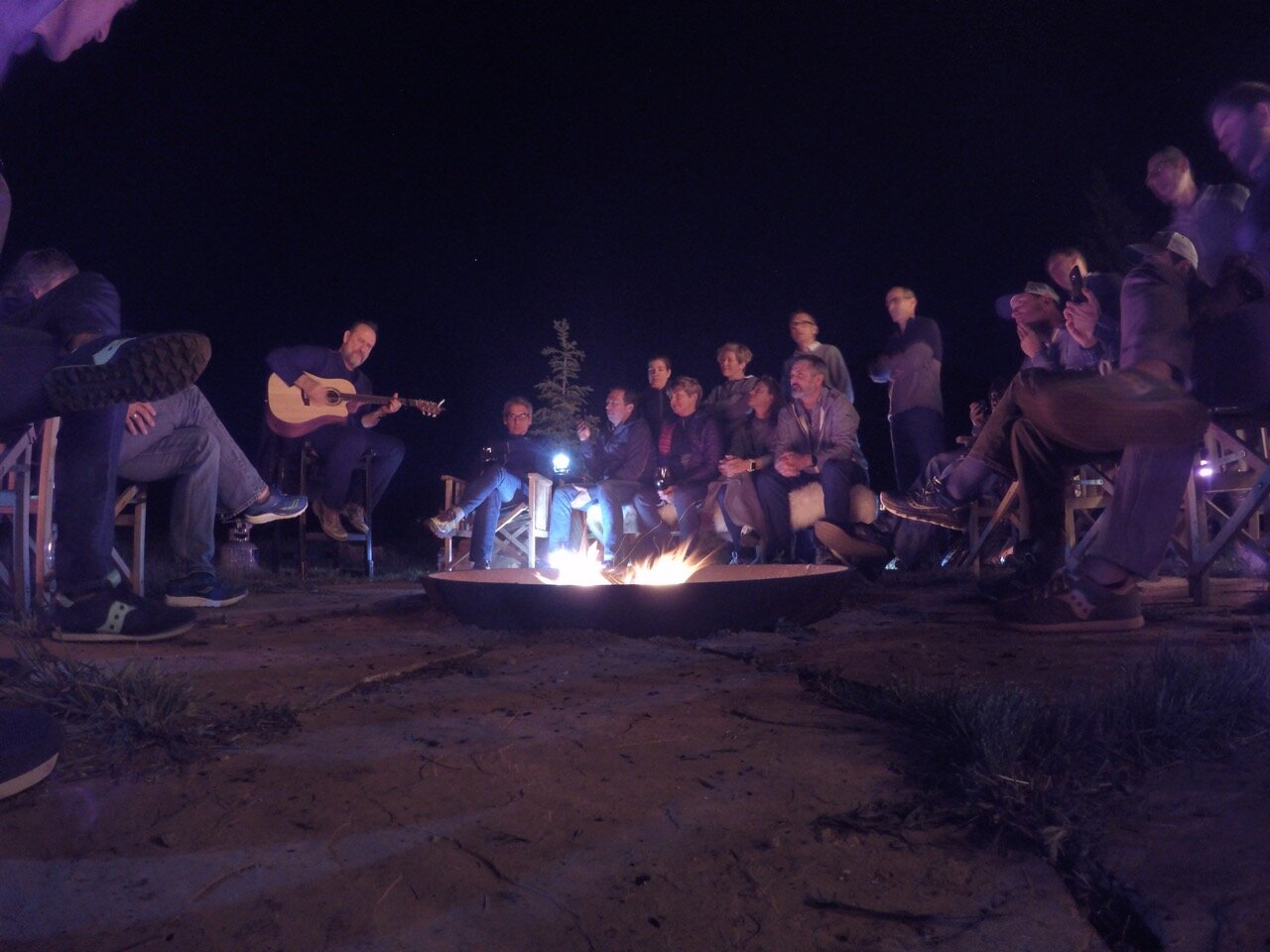 Saucony Dealer Event 2015 - Dunton Hot Springs CO - campfire.jpg
