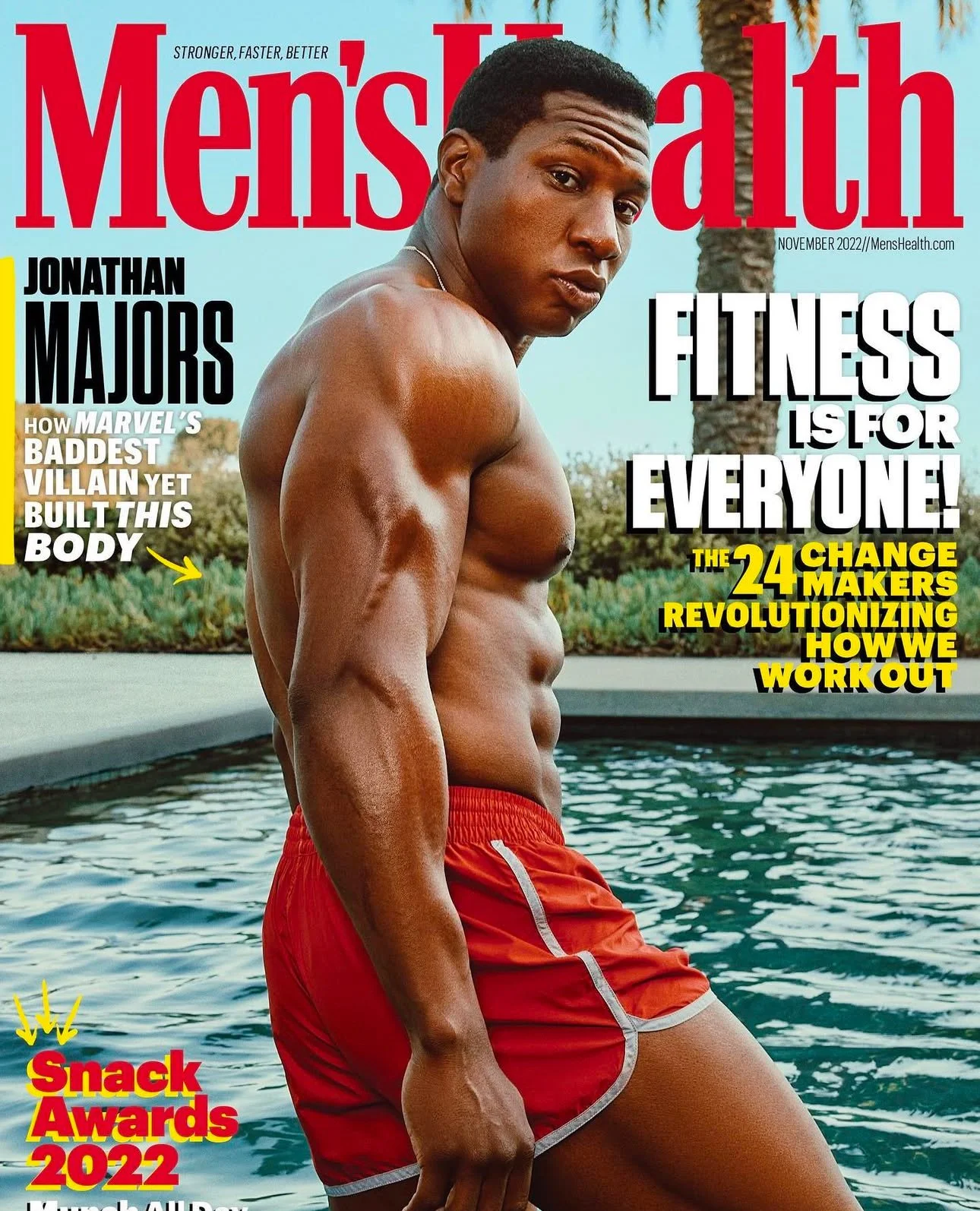 Men's Health cover featuring Jonathan Majors; Ale Sosa served as Lighting Director.