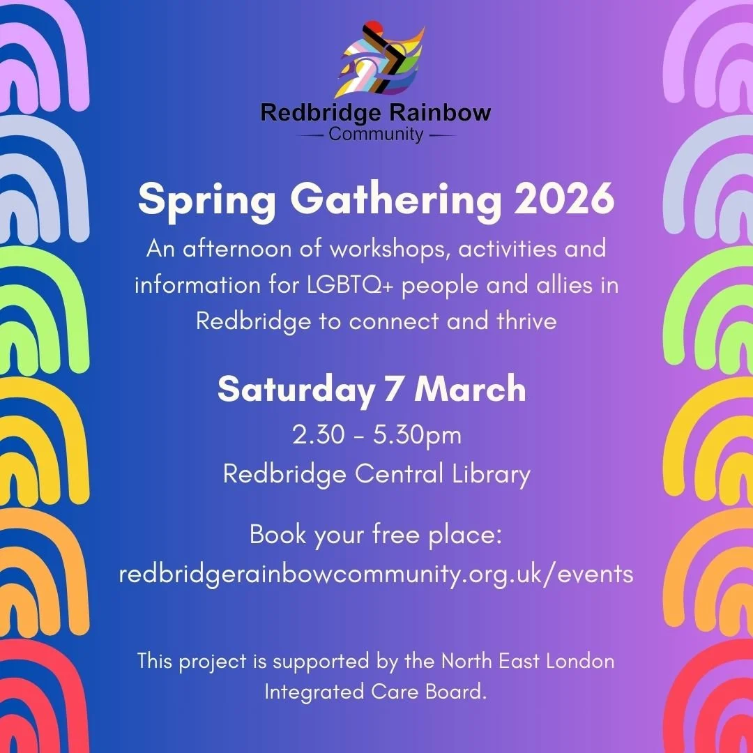 Join us today at 2.30-5.30pm for our Spring Gathering with mindful and relaxing creative activities, stalls from @@positiveeast, @outpatientsuk  and @@rdbtalkingtherapies_nelft , as well as cancer awareness and sexual health workshops. Link in bio to