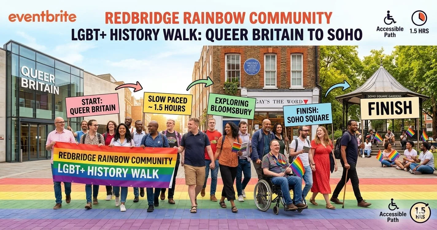 Walk from Queer Britain to Soho