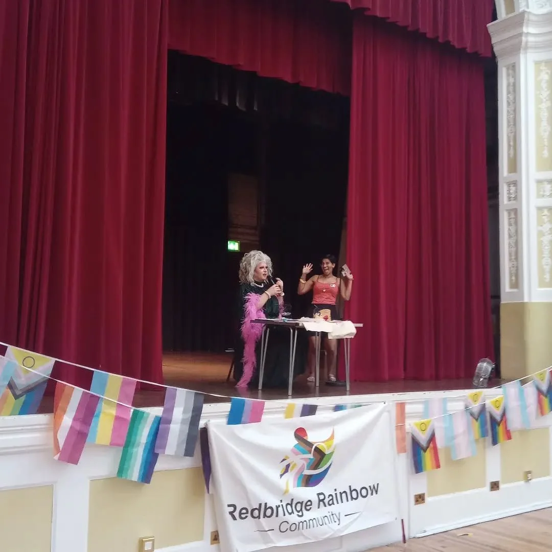 Loving this bingo at Redbridge Pride with @herecomesmum! Still time to join us before 6pm at Redbridge Town Hall!