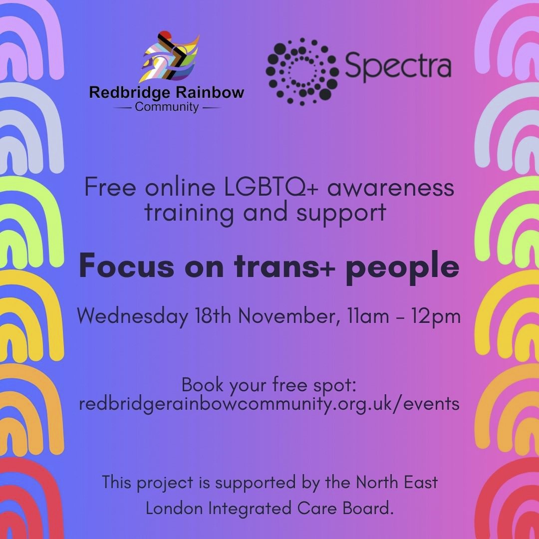 Free online LGBTQ+ awareness session with a focus on trans+ people