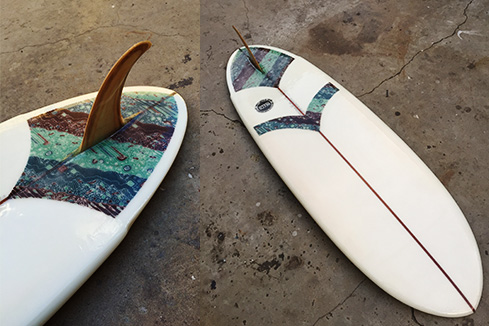 Upcycled Surfboard - Mid Length Shape