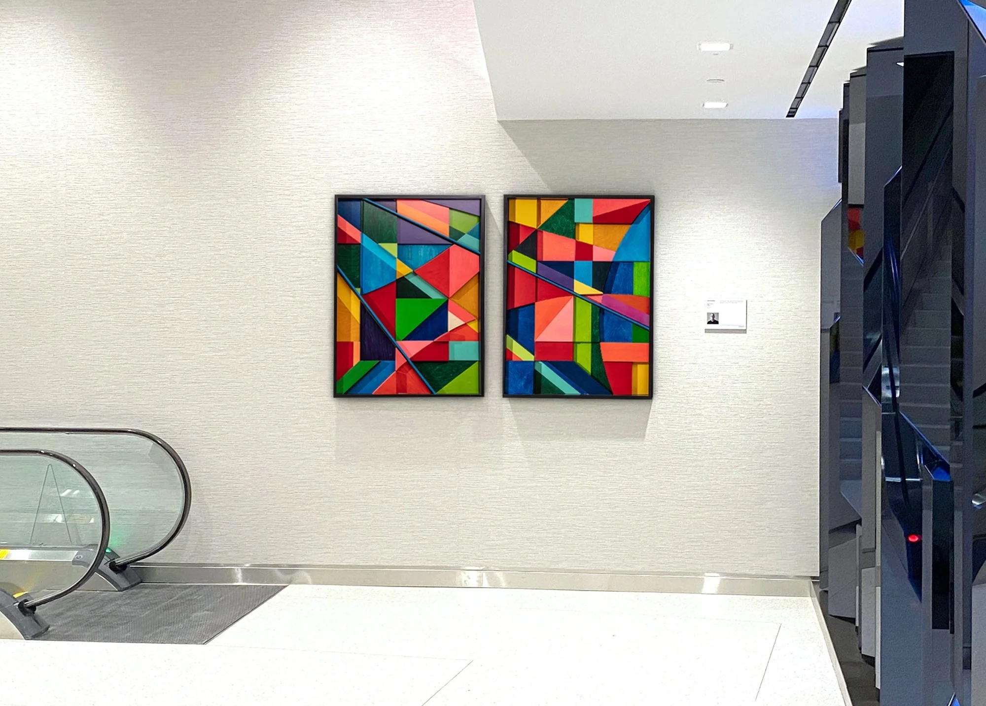 Delta Airlines Sky Club - "Urban Geometry" - 51h x 80w x 3d