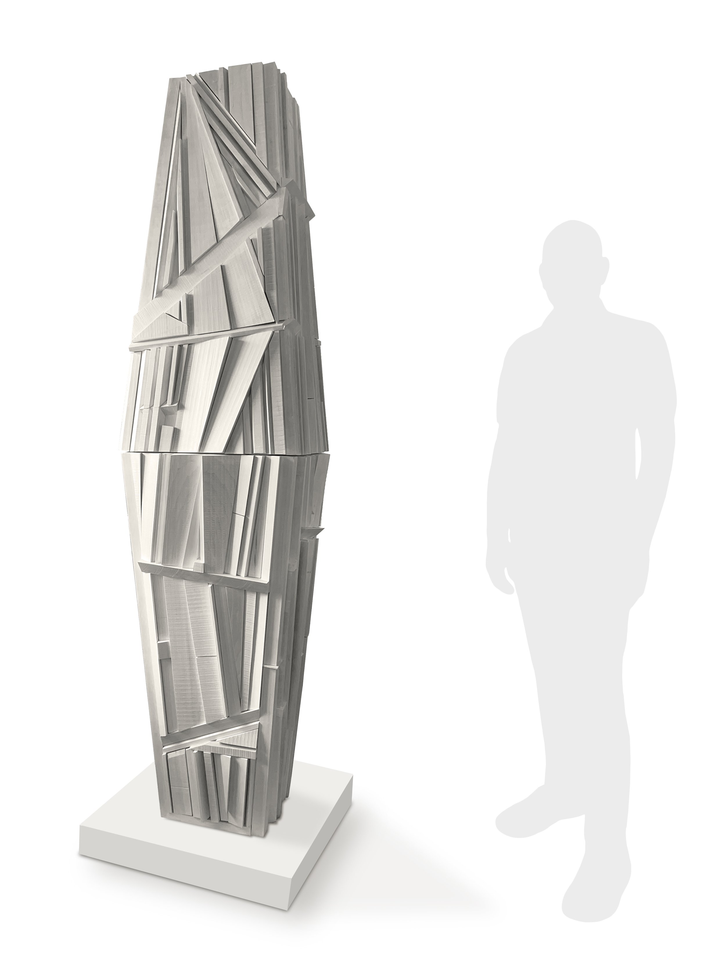St. Regis Hotel, Chicago - "Cloud Tower" - 96"h x 24"w x 24"d