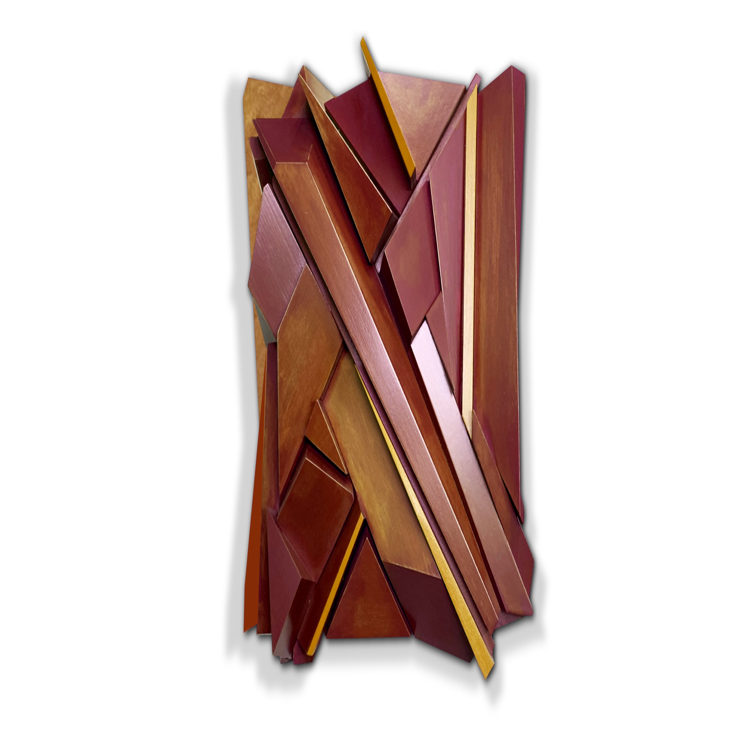 Private Residence - "Bronze Age Redux" - 58h x 28w x 4"d