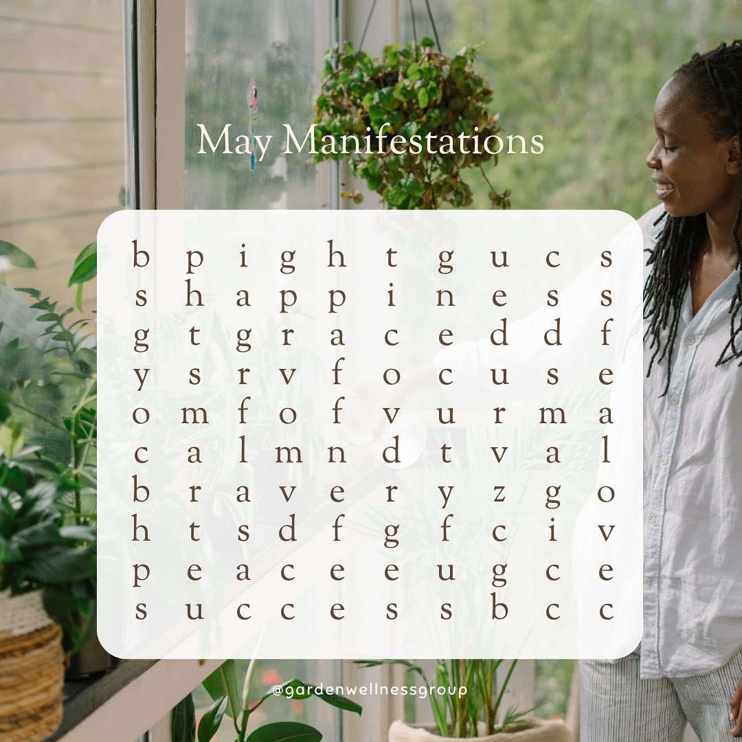 🌿✨ Embrace the power of manifestation this May! 🌸✨ Take a mindful moment with our word search and uncover the first three manifestations that resonate with your soul. 🧘&zwj;♀️💭 Share your first three words in the comments below and let&rsquo;s cu
