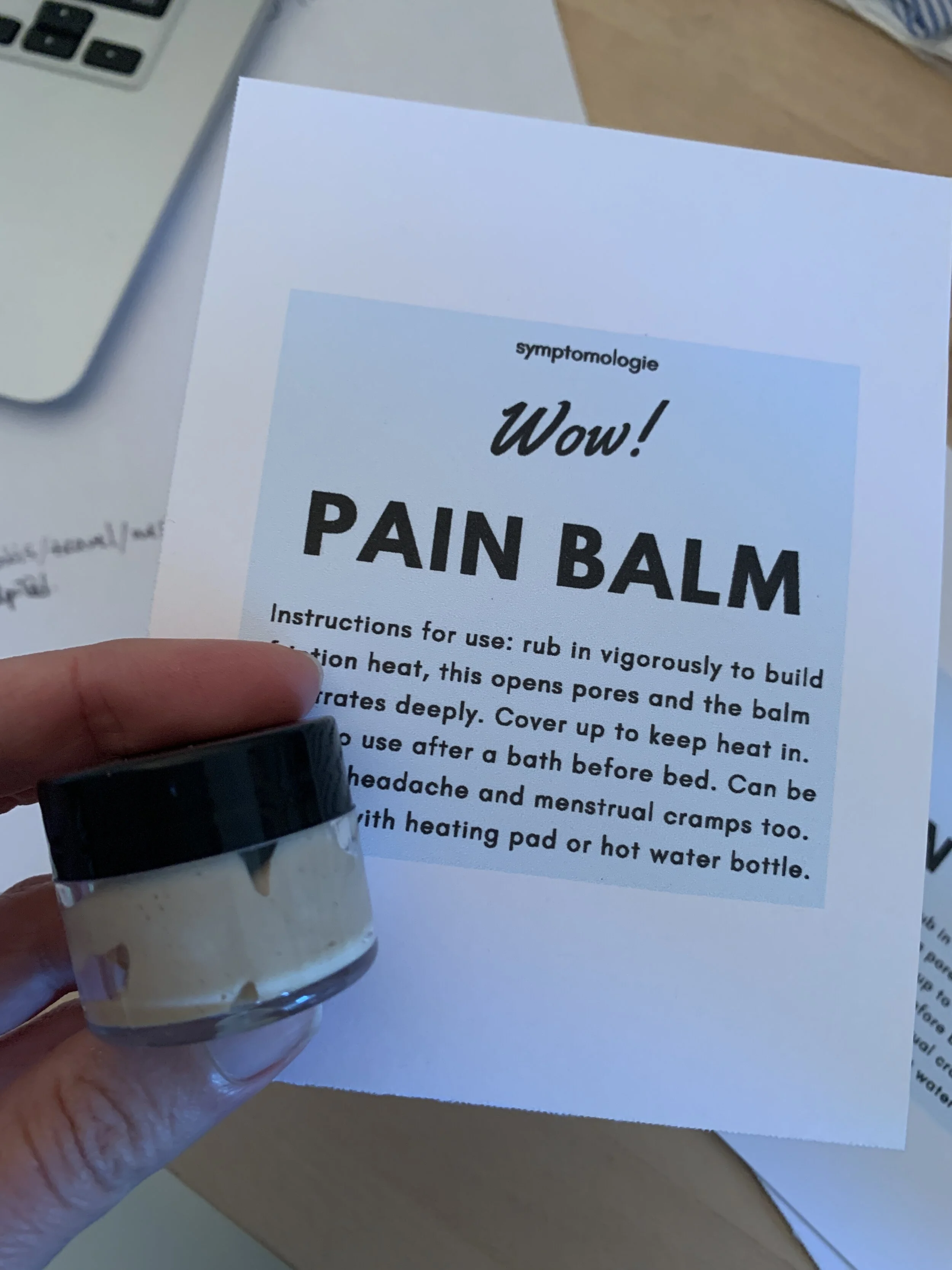 pain balm sample (free shipping)