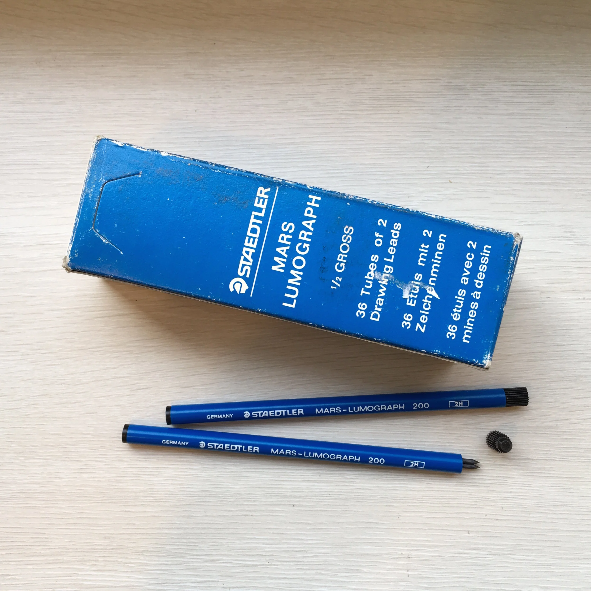 1980年代Staedtler 工程筆芯 2支裝膠管