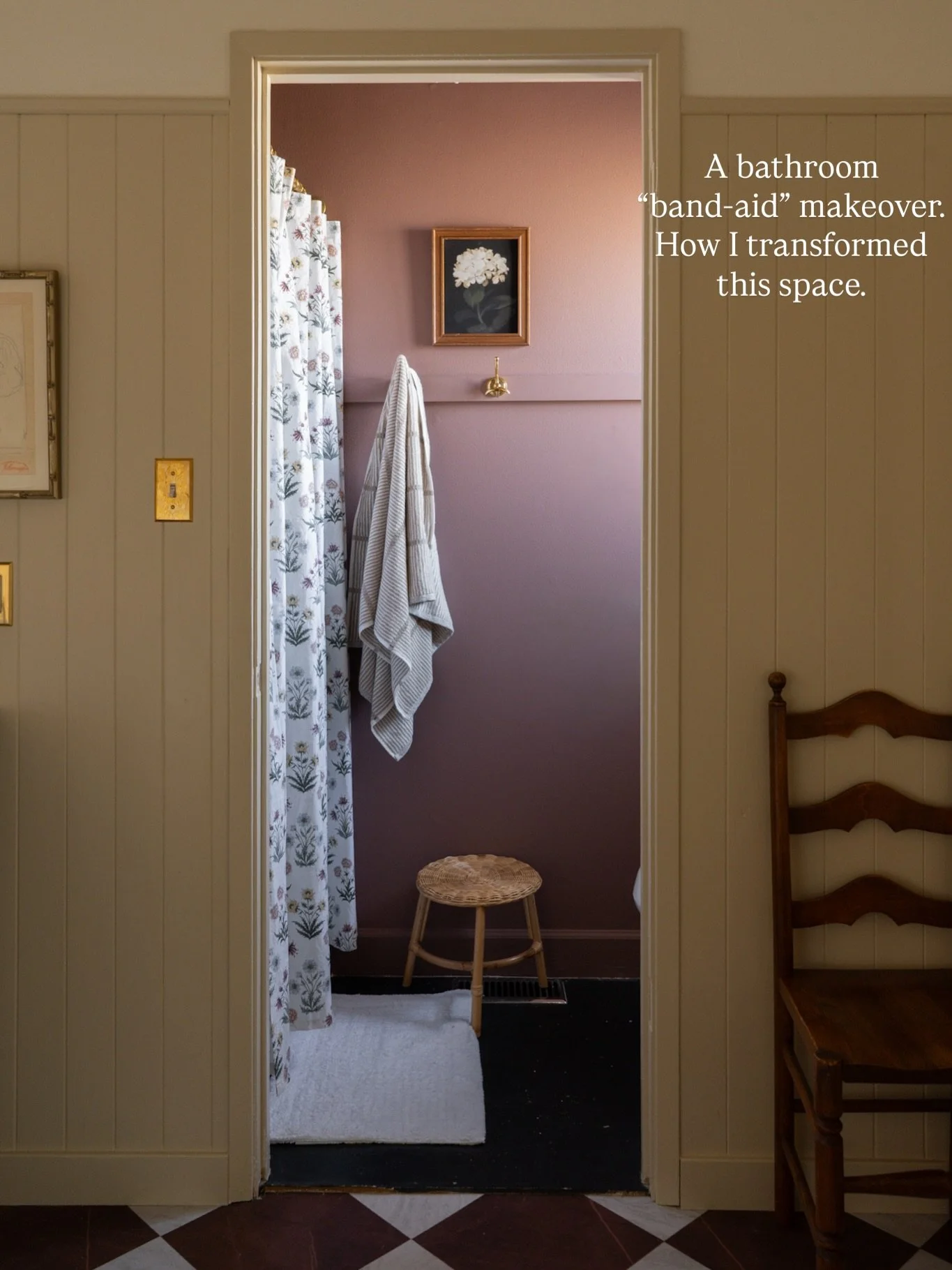 Okay but can we talk about not waiting for the &ldquo;someday renovation&rdquo;?

This bathroom will eventually get fully redone&hellip; but instead of waiting, I gave it a little band-aid makeover and honestly? It changed EVERYTHING.

(I&rsquo;ll sh