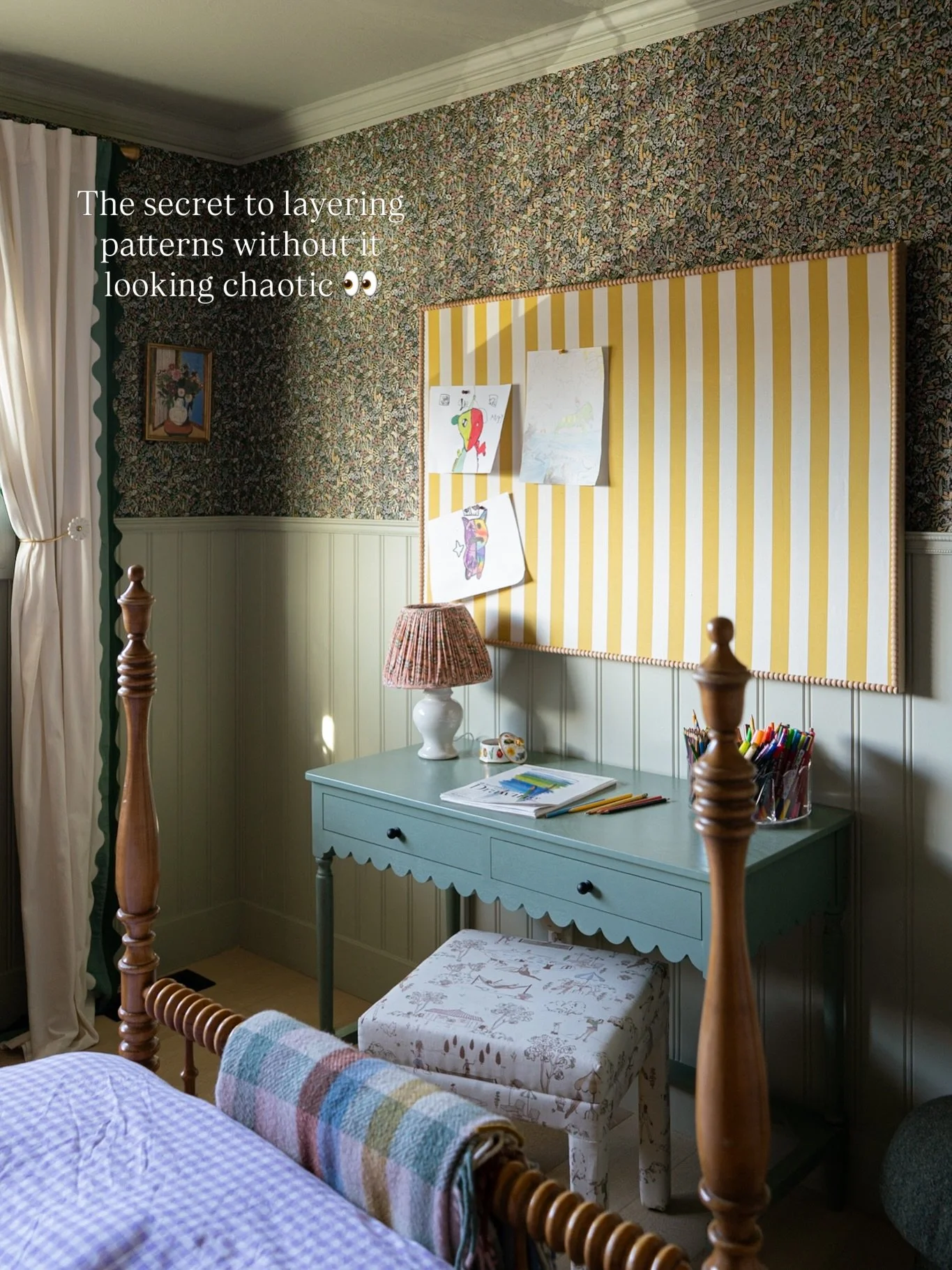 If you&rsquo;ve ever said, &ldquo;I love pattern, but I don&rsquo;t know how to mix it,&rdquo; this post is for you. 

Also, this is your sign to stop playing it safe 🙂&zwj;↕️

Ella&rsquo;s room taught me so much about pattern play simply because I 