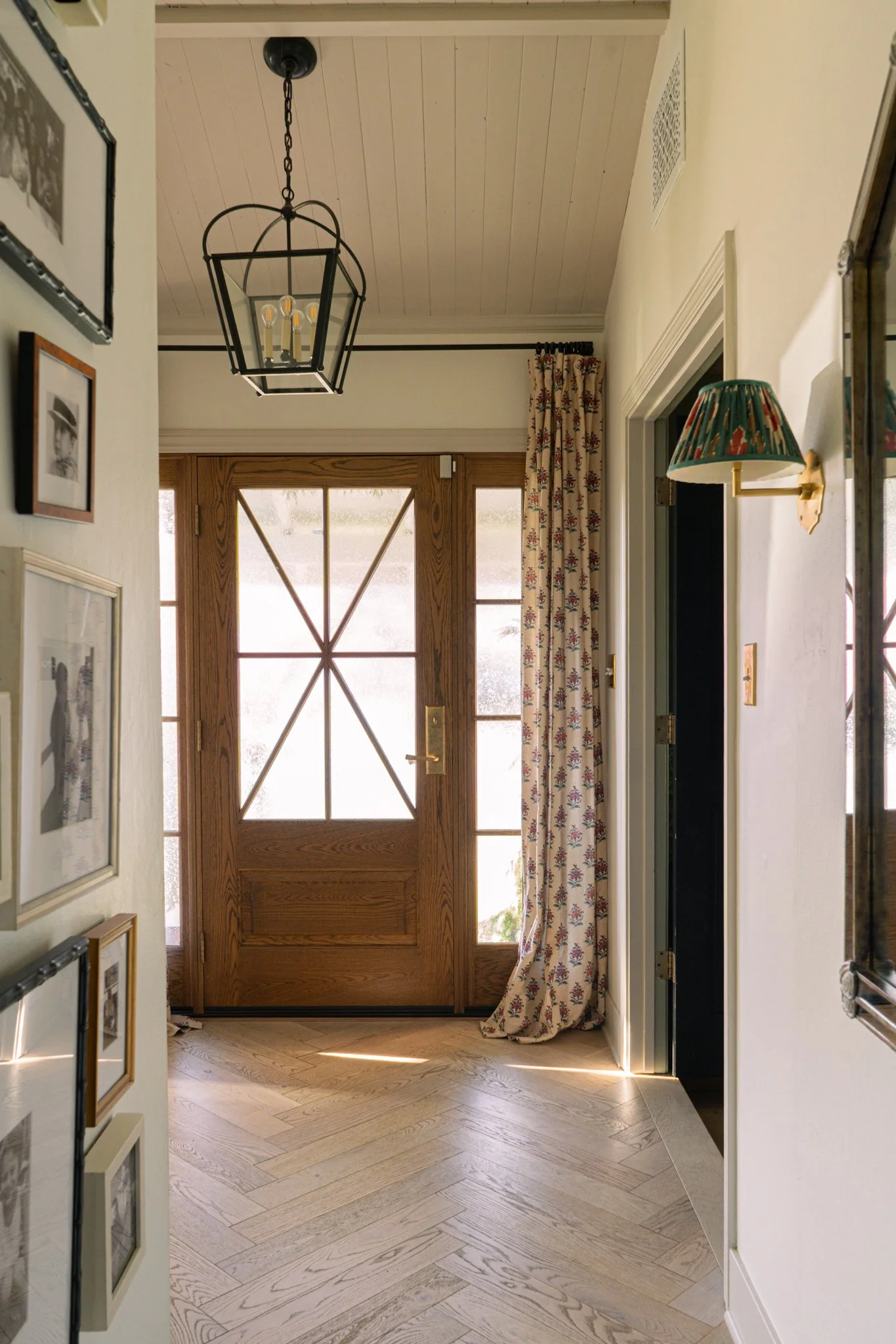 Adding Curtains Over Our New Front Door. — REBECCA & GENEVIEVE
