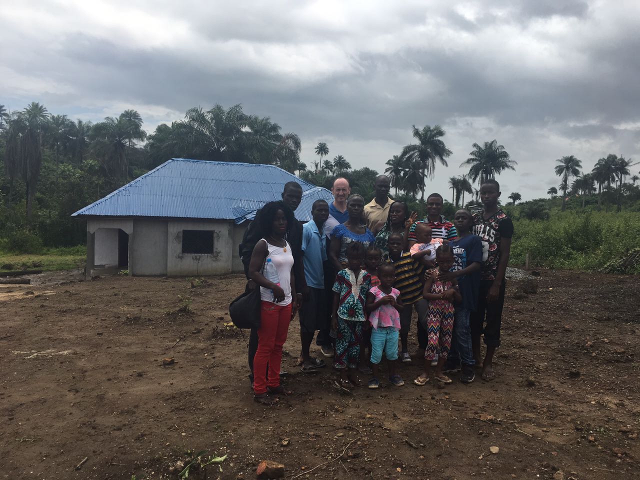 The "G" family with Billy Daly, husband of Selina Smyth and project manager for this build.