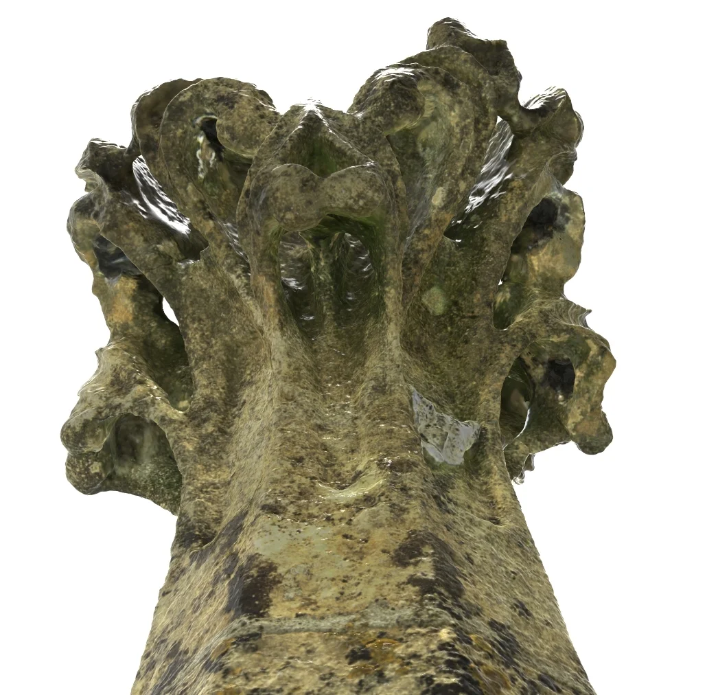 3D scan images of pinnacle (as produced by Russell Geomatics LTD)