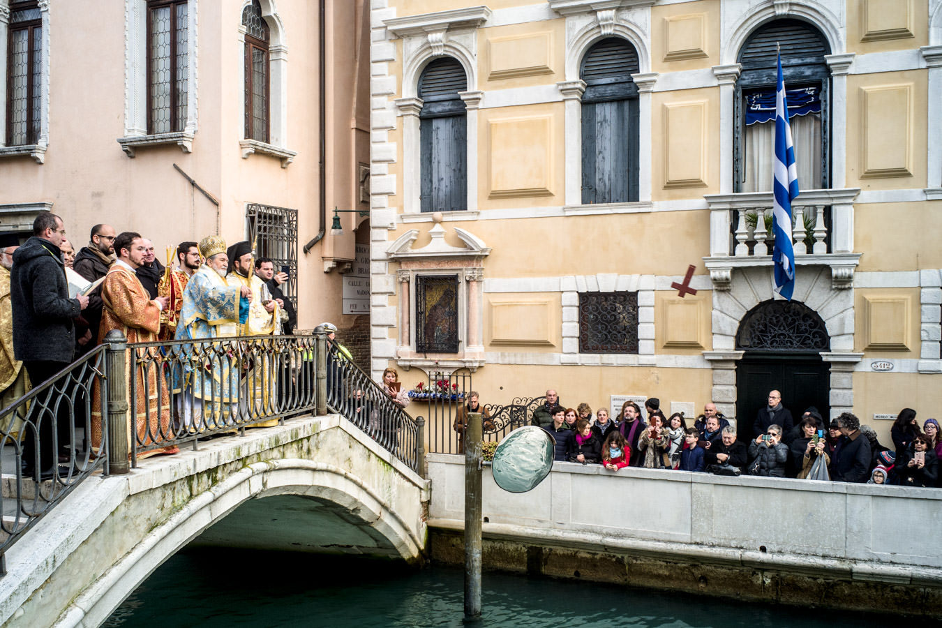 The baptism of the Cross from the bridge of the Greeks