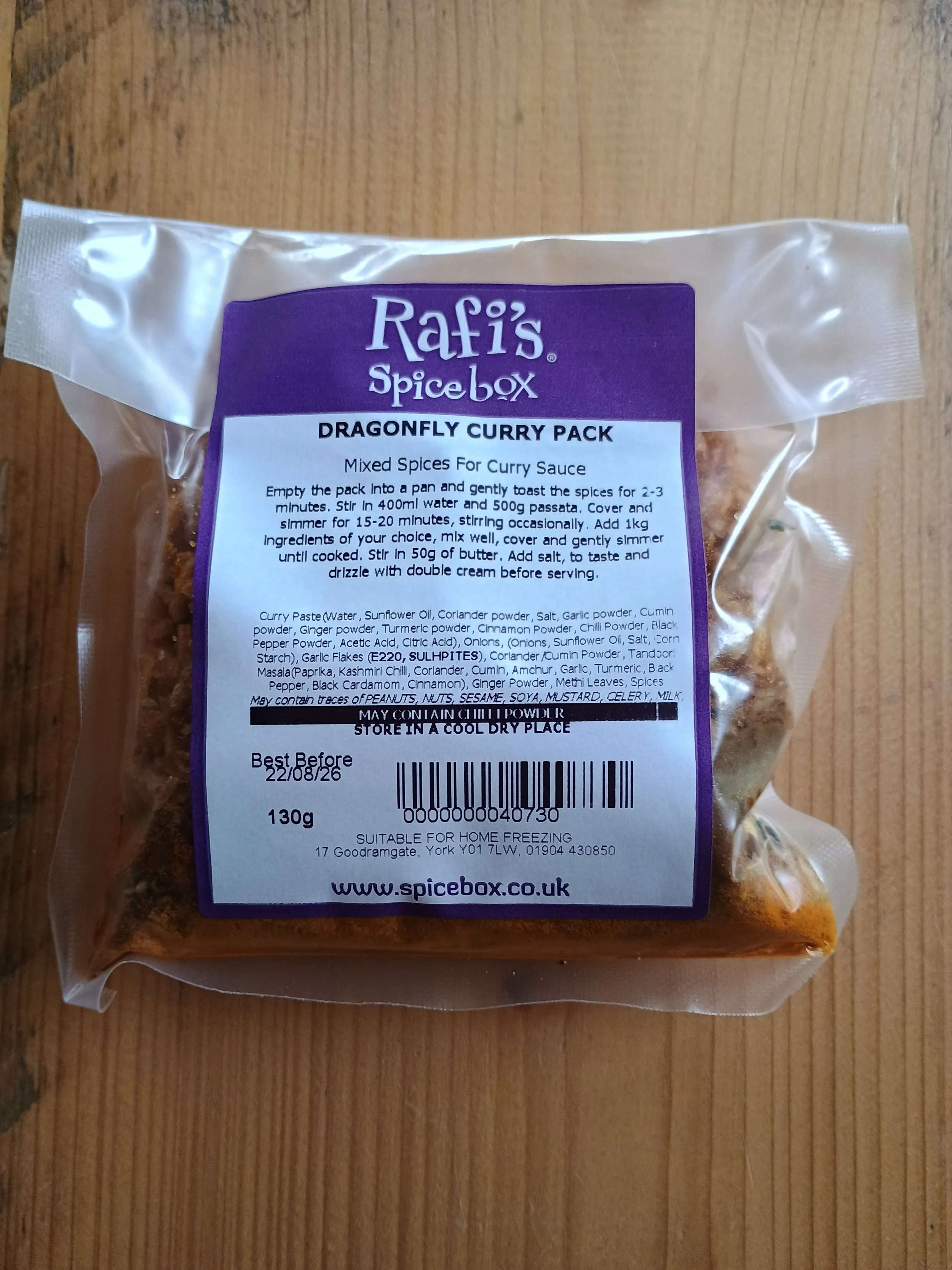 Bootham Students' Dragonfly Spice Mix!