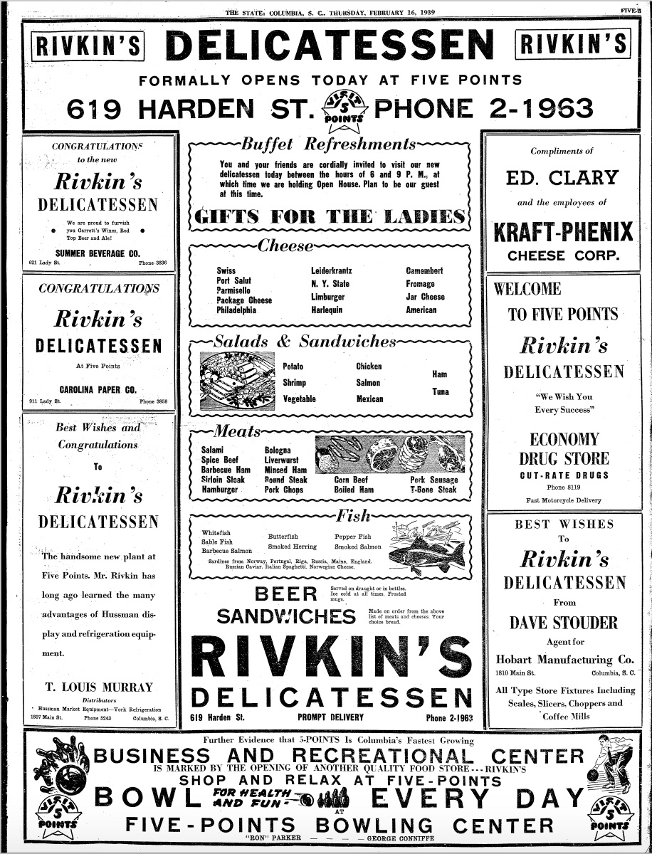 Rivkin’s ad 1932