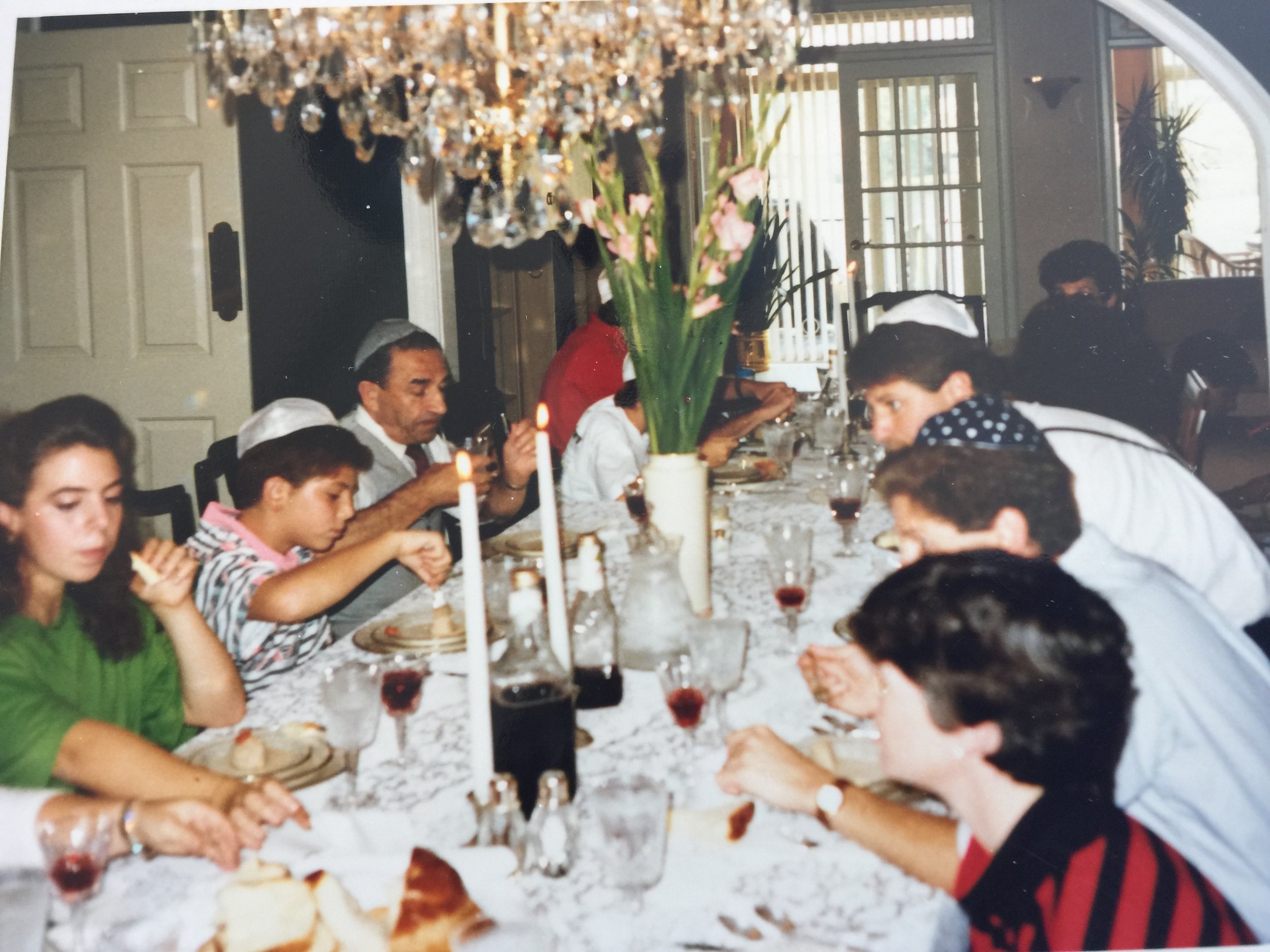 Rosh Hashanah in Filler home, 1988. Image courtesy of Lilly Stern Filler.