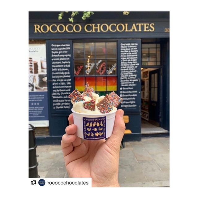 Doesn&rsquo;t everyone deserve sweet treats having come through weeks of lockdown?! ⭐️ #Repost @rococochocolates with @get_repost
・・・
WE ARE OPEN .... and  now have Pistachio, Chocolate, Banana Split, Vanilla, Salted Caramel, Raspberry Sorbet and Veg