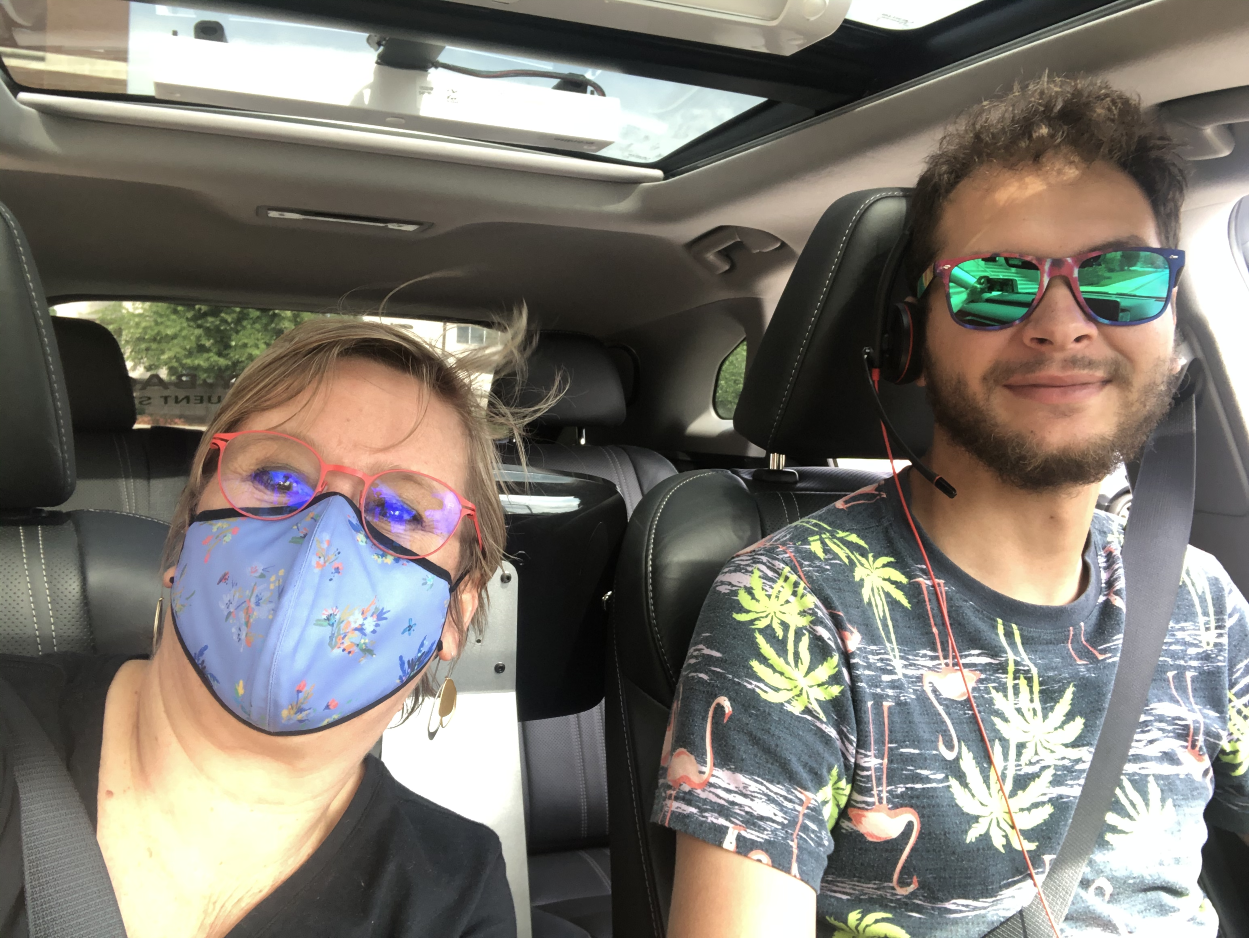 Trying out our service with one of our Autonomous Vehicle Operators!