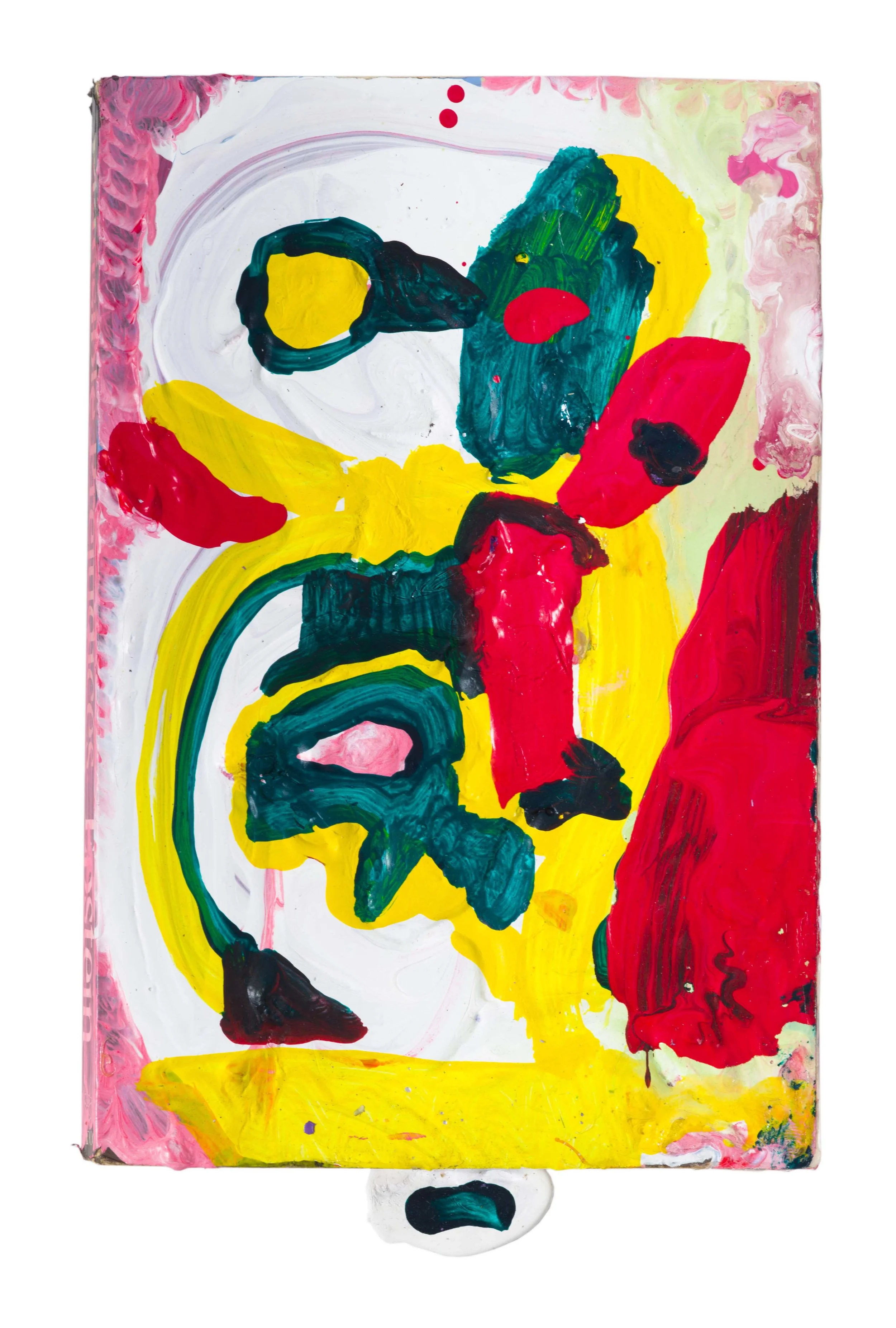 Drew Beattie and Ben Shepard Plausible Prejudices acrylic on used book 2016 9 x 5 ½ inches