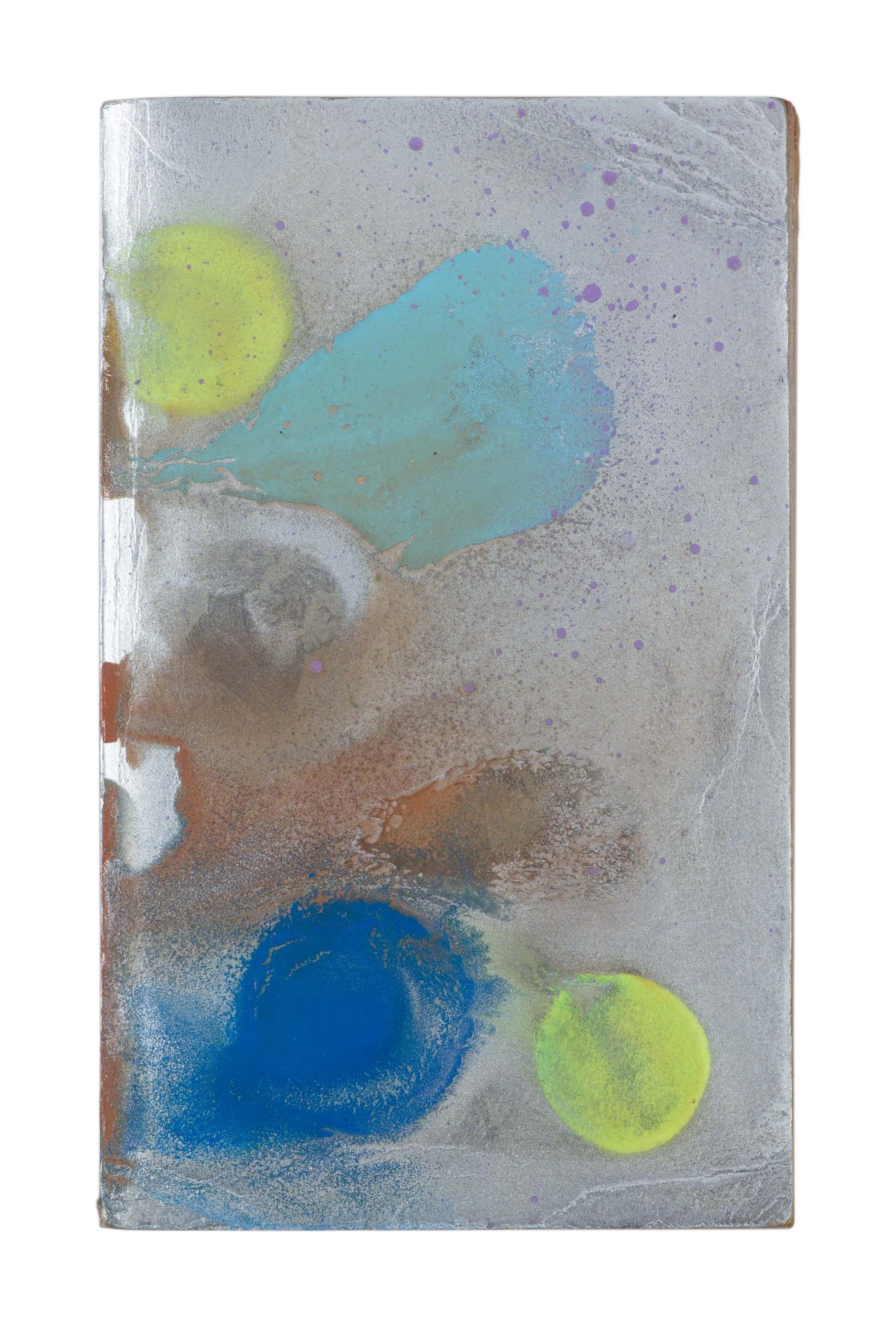 Drew Beattie and Ben Shepard Barnaby Rudge spray paint on used book 2016 7 ⅛ x 4 ⅜ inches