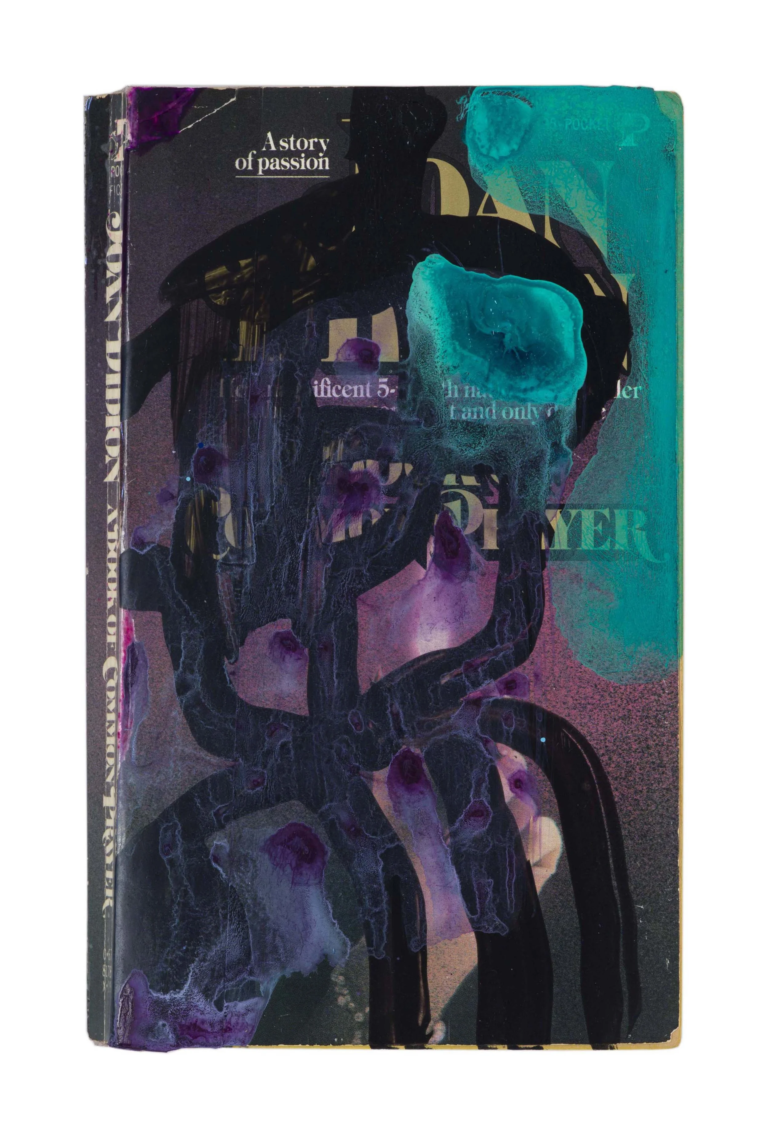 Drew Beattie and Ben Shepard A Book of Common Prayer acrylic and spray paint on used book 2016 7 x 4 ¼ inches