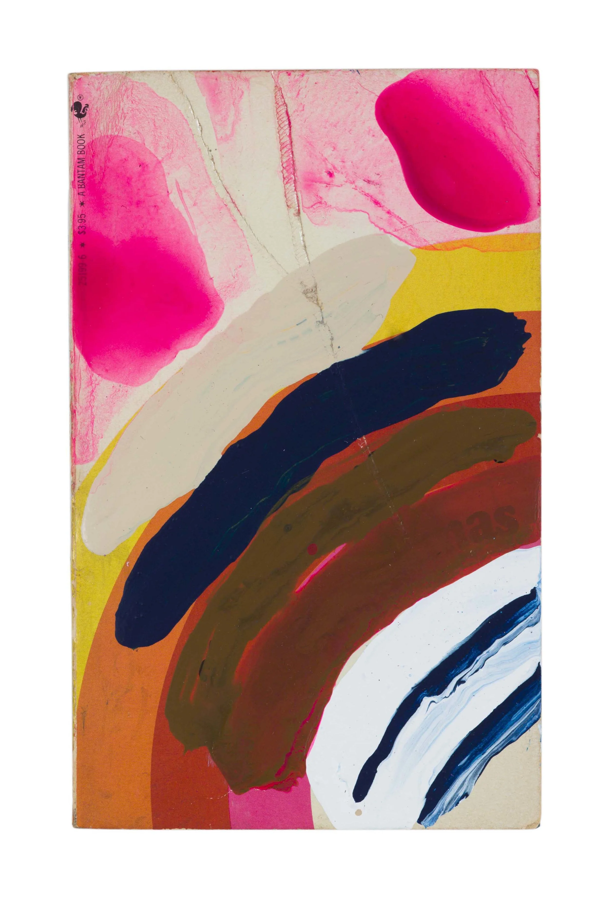 Drew Beattie and Ben Shepard Singin’ and Swingin’ and Gettin’ Merry Like Christmas acrylic on used book 2016 6 ⅞ x 4 ¼ inches