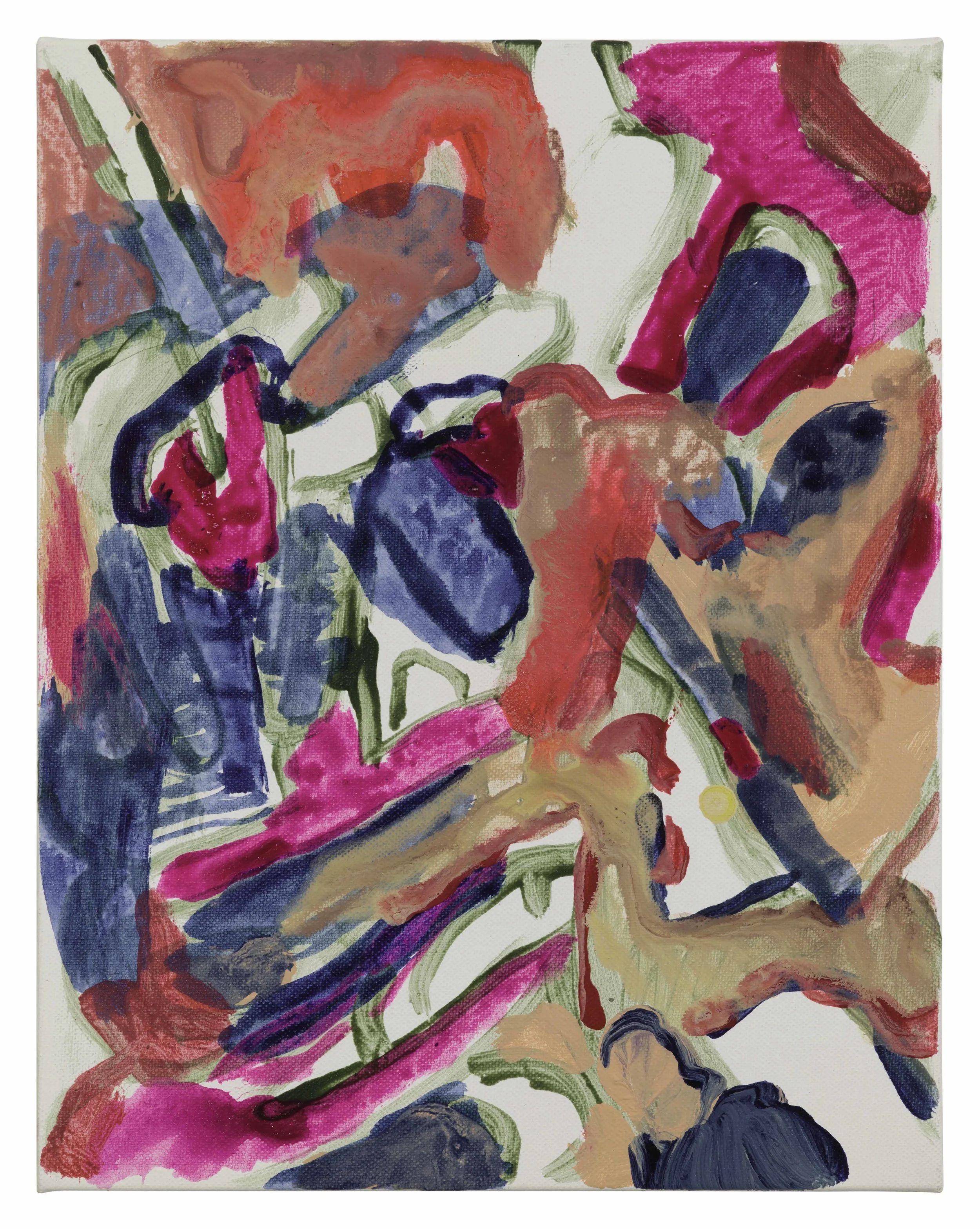 Drew Beattie and Ben Shepard Cookie the Angel 2016 acrylic on canvas 14 x 11 inches