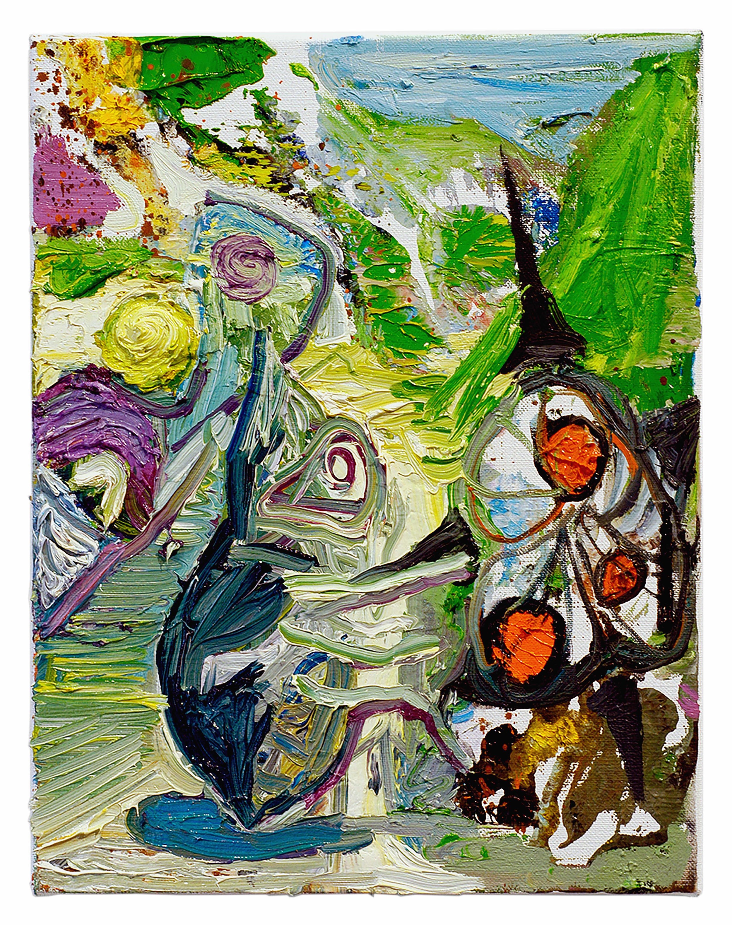  Drew Beattie  Garden Path &nbsp; 2005 oil on canvas 14 x 11 inches 