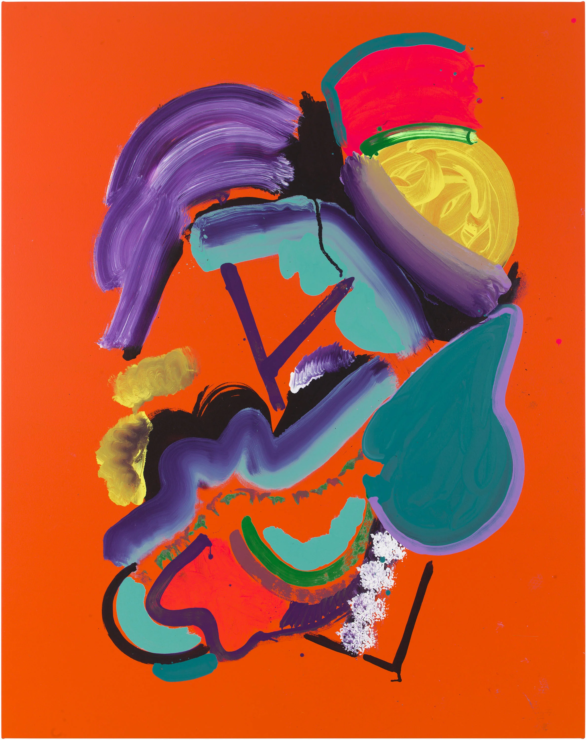 Drew Beattie Alan 2018 Acrylic on canvas 96 x 76 inches