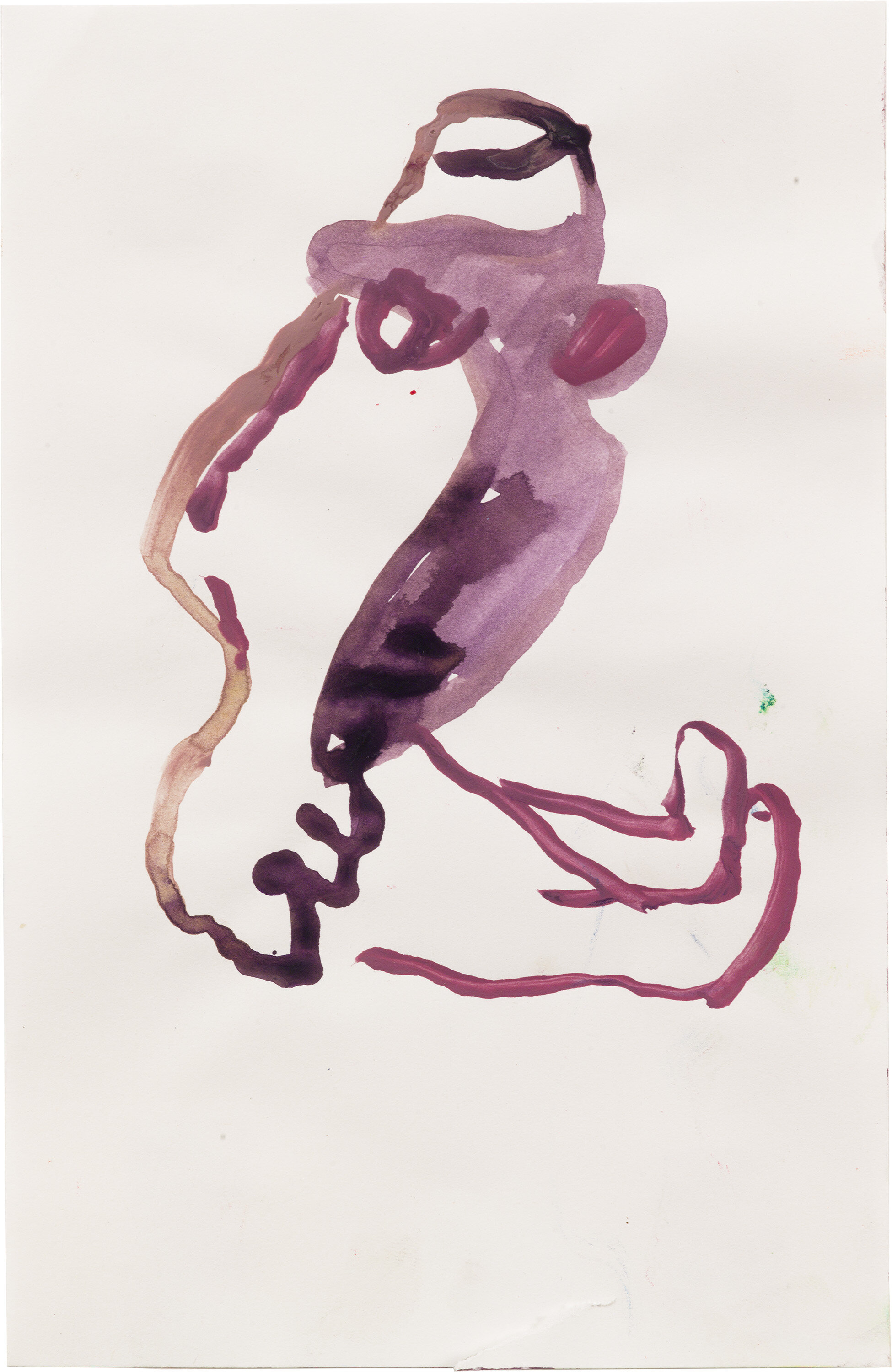 Drew Beattie and Ben Shepard DBBS-DRW-2013-018 2013 acrylic on paper 8.5 x 5.5 inches