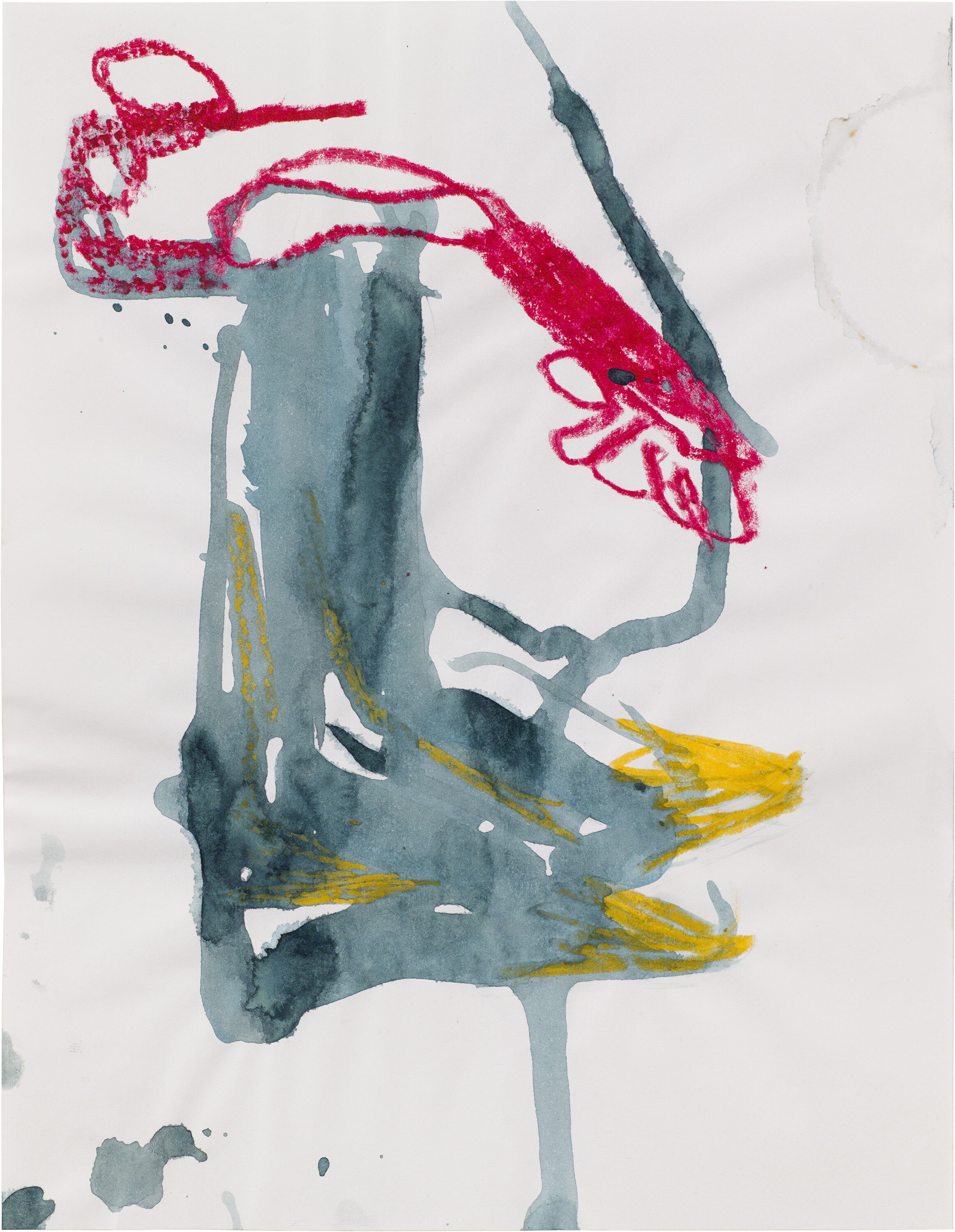  Drew Beattie and Ben Shepard   DBBS-DRW-2013-050   2013  acrylic and oil stick on paper  11 x 8.5 inches 