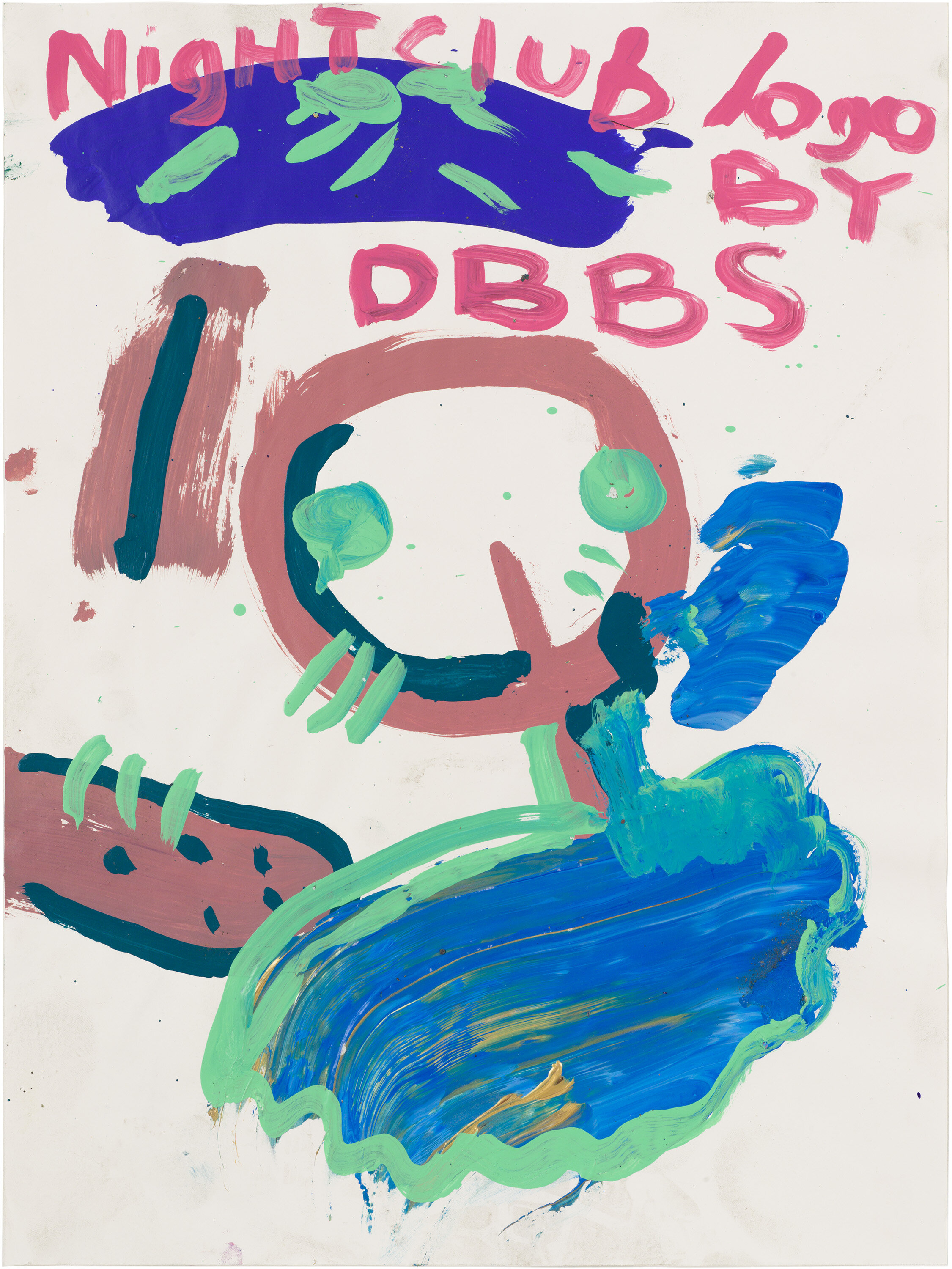  Drew Beattie and Ben Shepard   DBBS-DRW-2015-158   2015  acrylic on paper 24 x 18 inches 