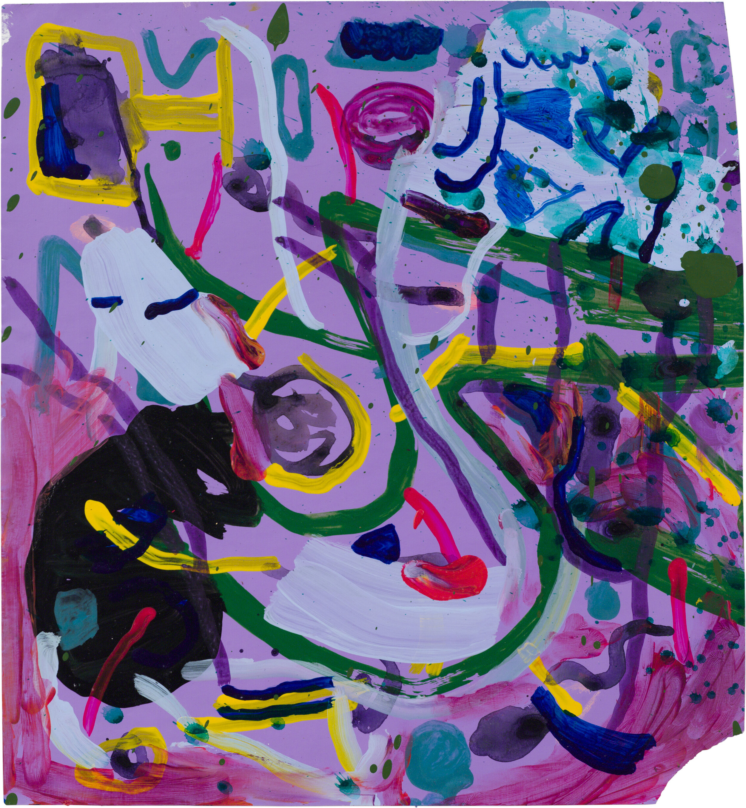  Drew Beattie and Ben Shepard   DBBS-DRW-2015-214   2015  acrylic on paper 20 x 18 inches 