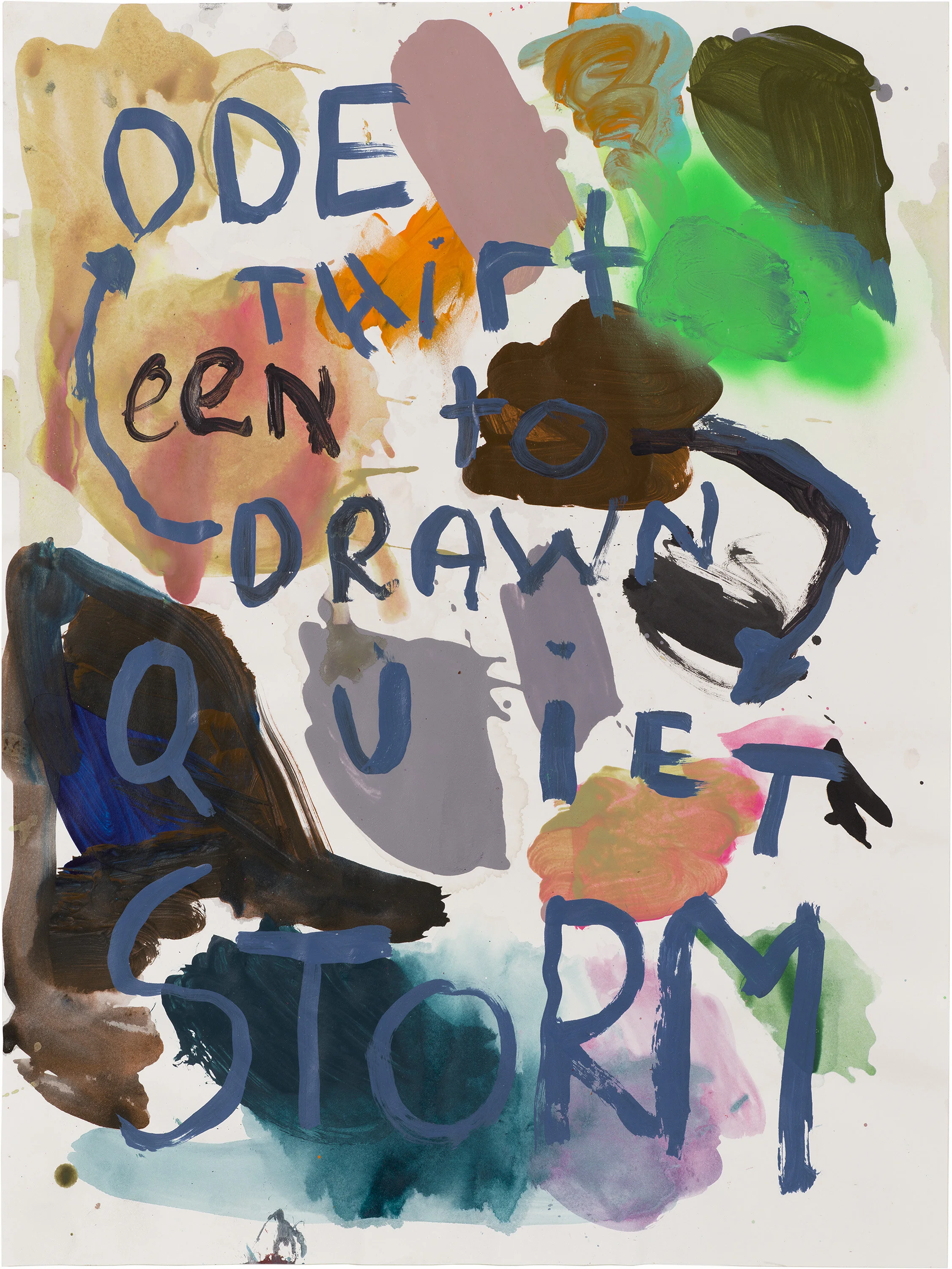 Drew Beattie and Ben Shepard DBBS-DRW-2015-368 2015 acrylic and spray paint on paper 24 x 18 inches