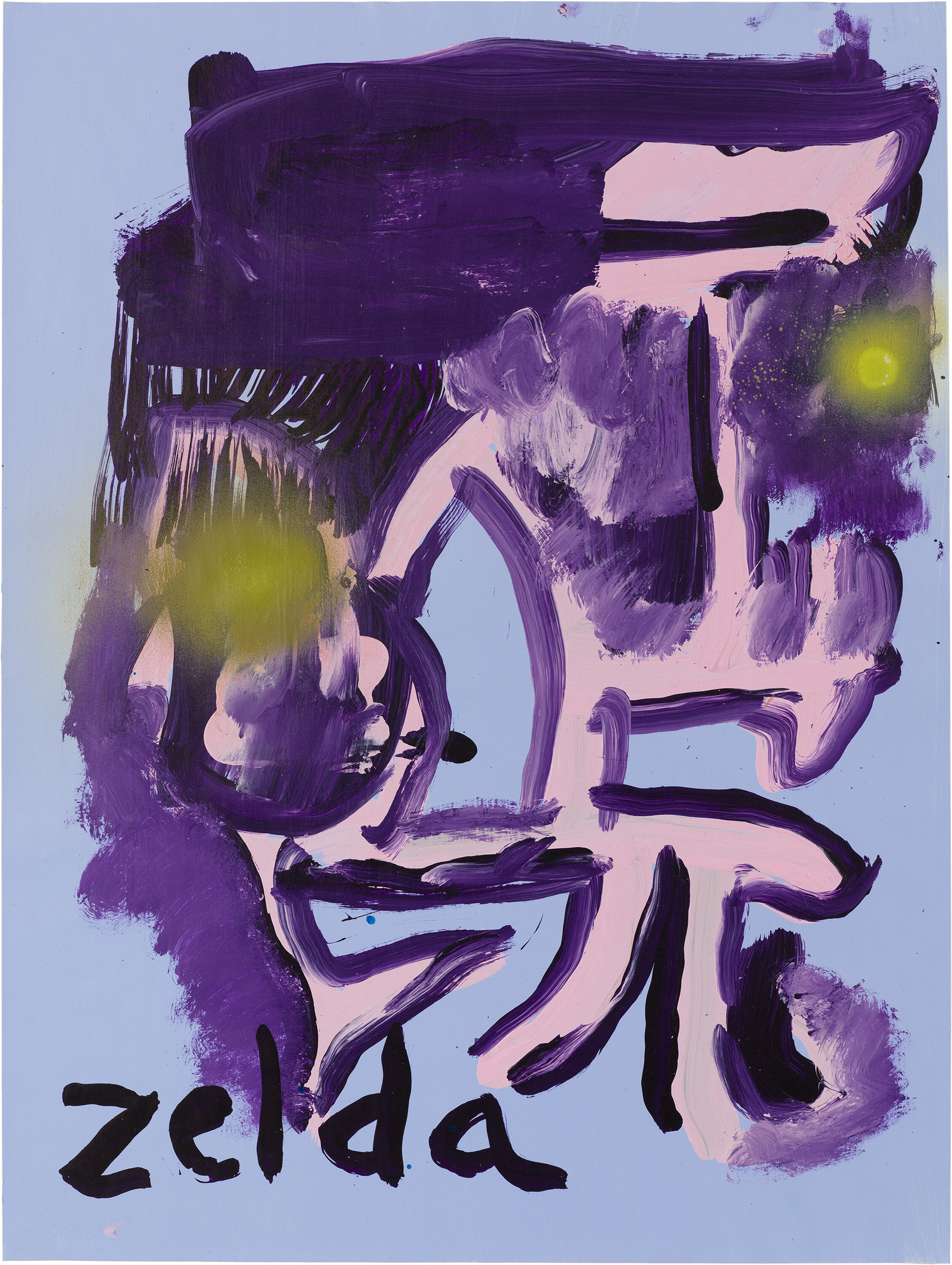  Drew Beattie and Ben Shepard   DBBS-DRW-2015-510   2015  acrylic and spray paint on paper  24 x 18 inches 