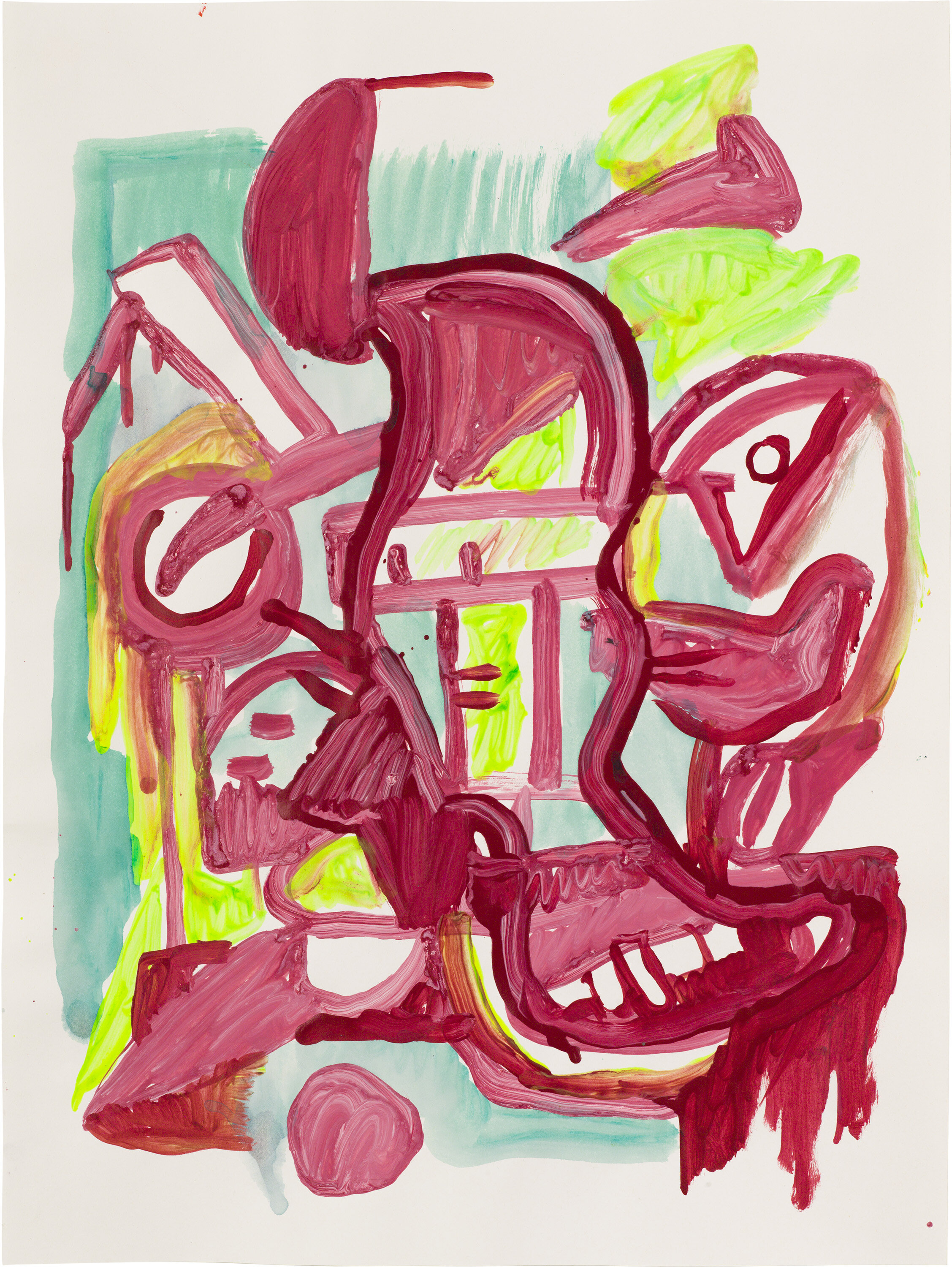  Drew Beattie and Ben Shepard   DBBS-DRW-2014-091   2014  acrylic on paper 24 x 18 inches 