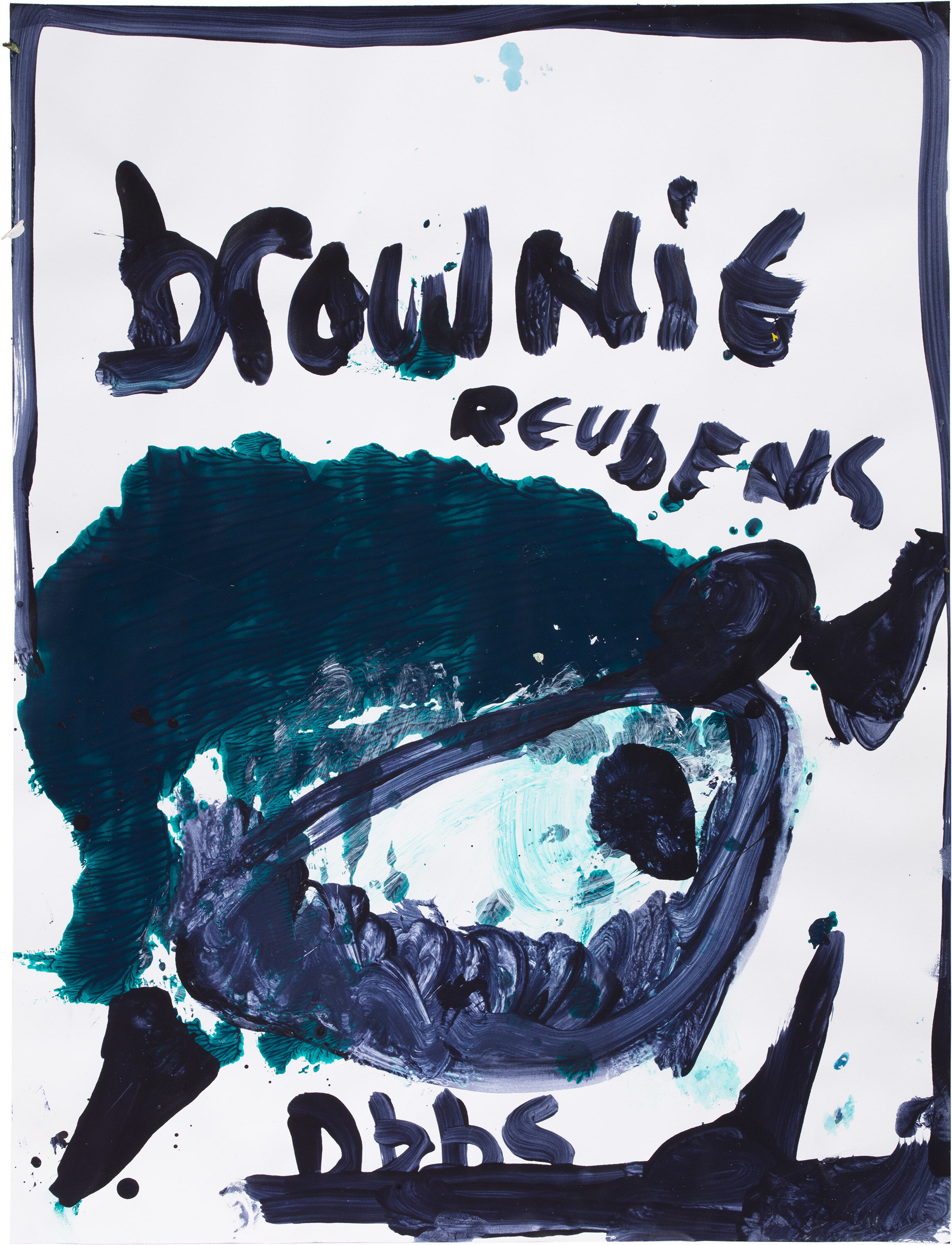  Drew Beattie and Ben Shepard   DBBS-DRW-2019-033   2019  acrylic on paper 24 x 18 inches 