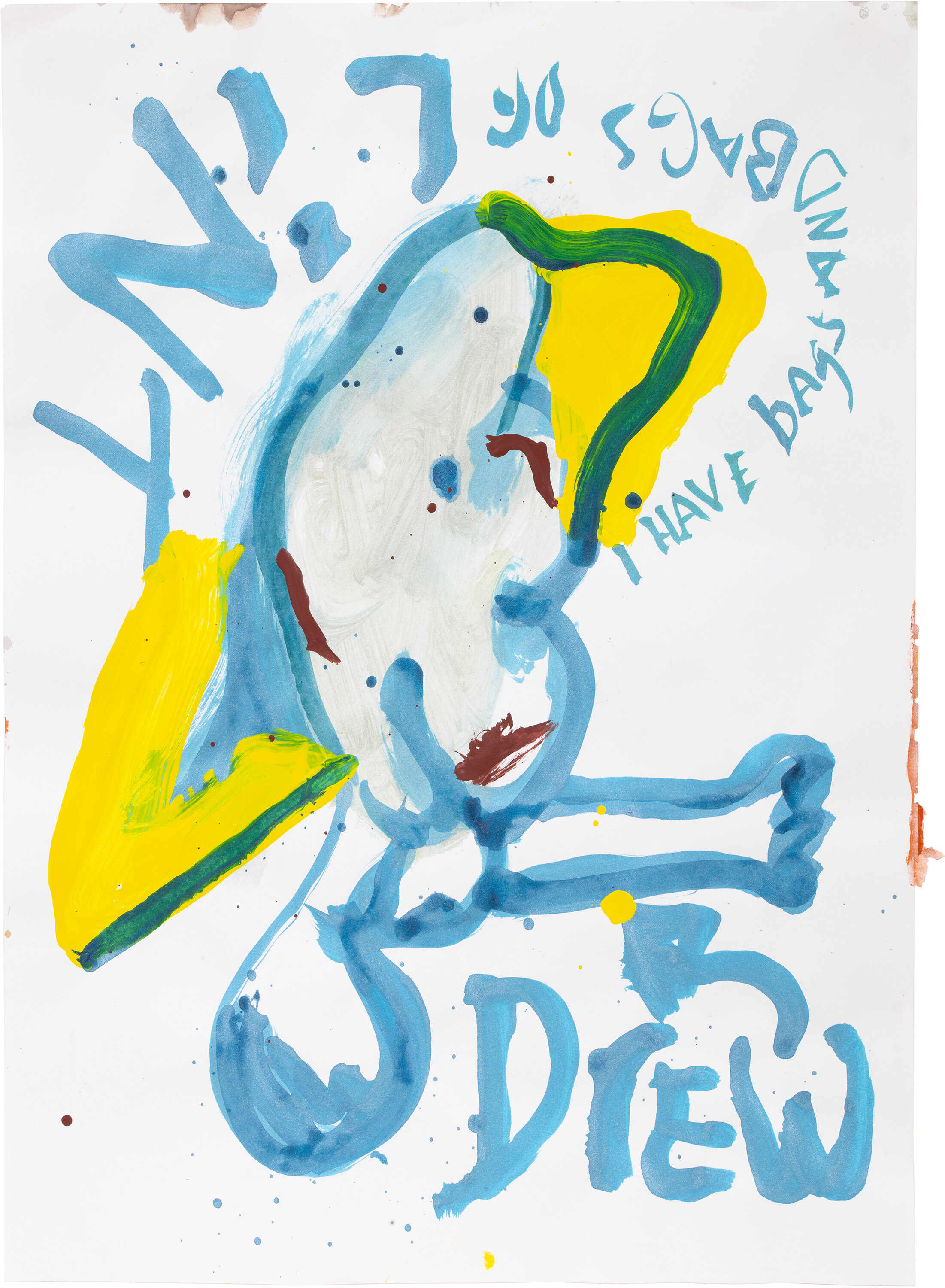  Drew Beattie and Ben Shepard   DBBS-DRW-2019-116   2019  acrylic on paper 24 x 18 inches 