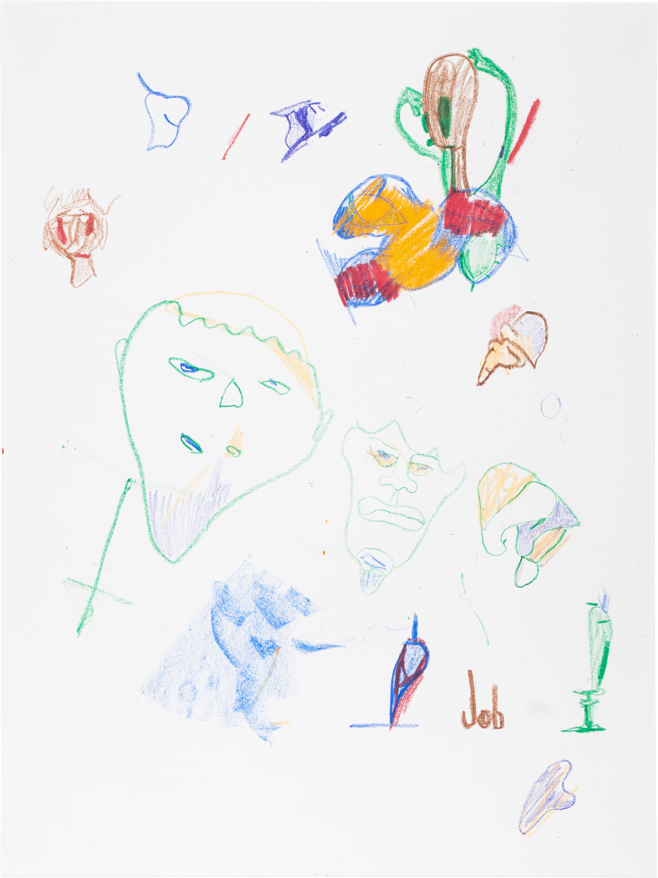  Drew Beattie and Ben Shepard   DBBS-DRW-2019-144   2019  crayon on paper 24 x 18 inches 