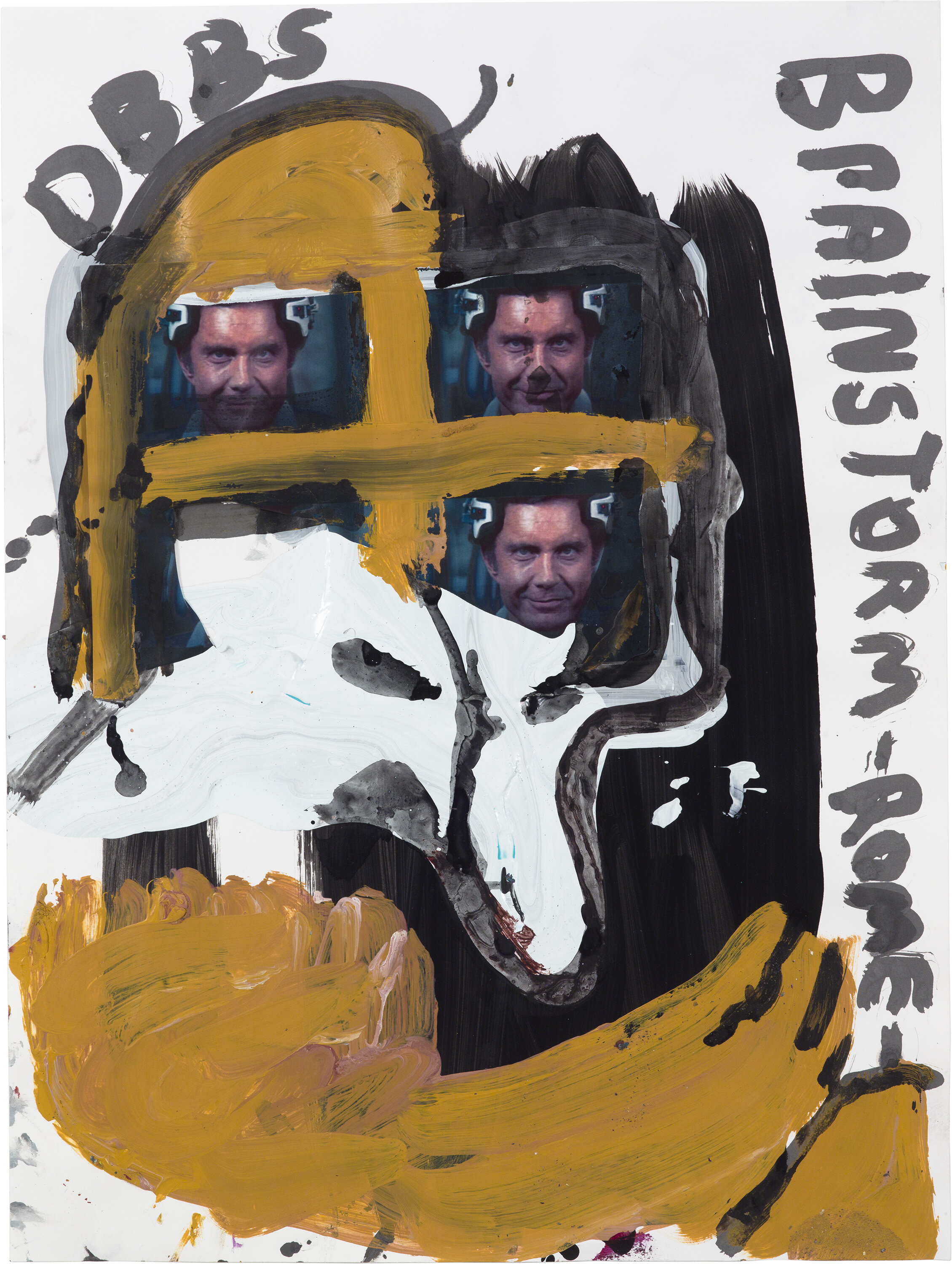  Drew Beattie and Ben Shepard   DBBS-DRW-2019-373   2019  acrylic and collage on paper  24 x 18 inches 